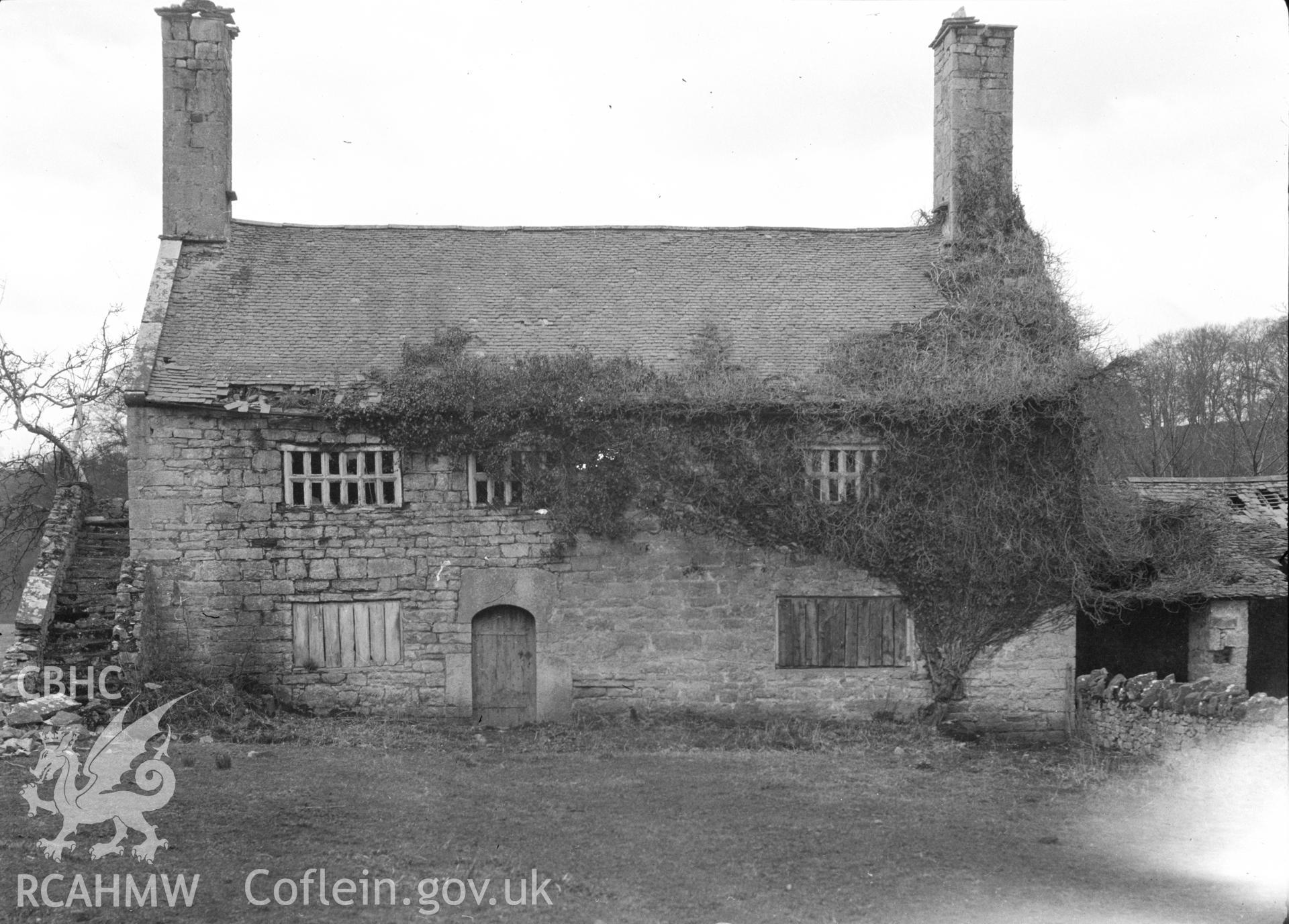 Digital copy of a nitrate negative showing Dolbelidr House.