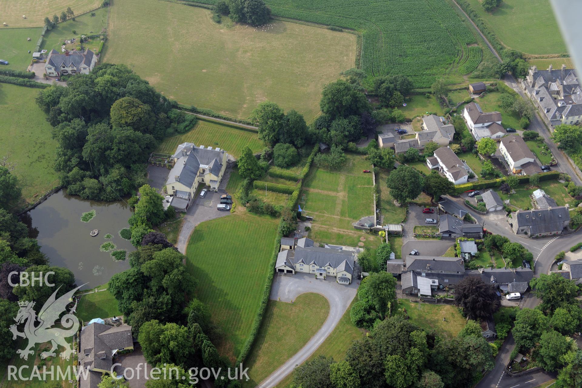 Royal Commission aerial photography of St Hilary recorded during drought conditions on 22nd July 2013.