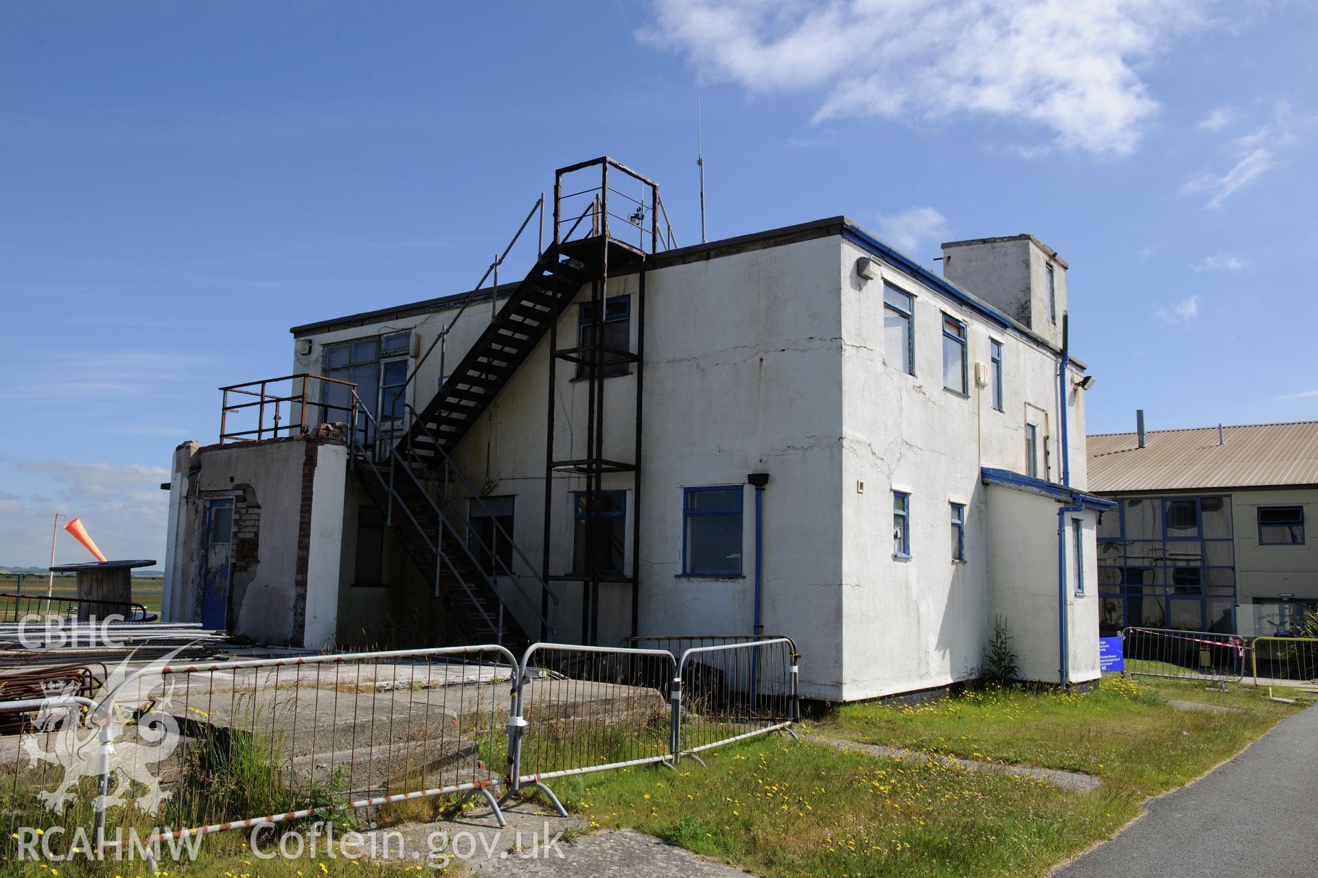 RAF Llandwrog, Caernarfon. Control Tower. External photographic survey prior to demolition.