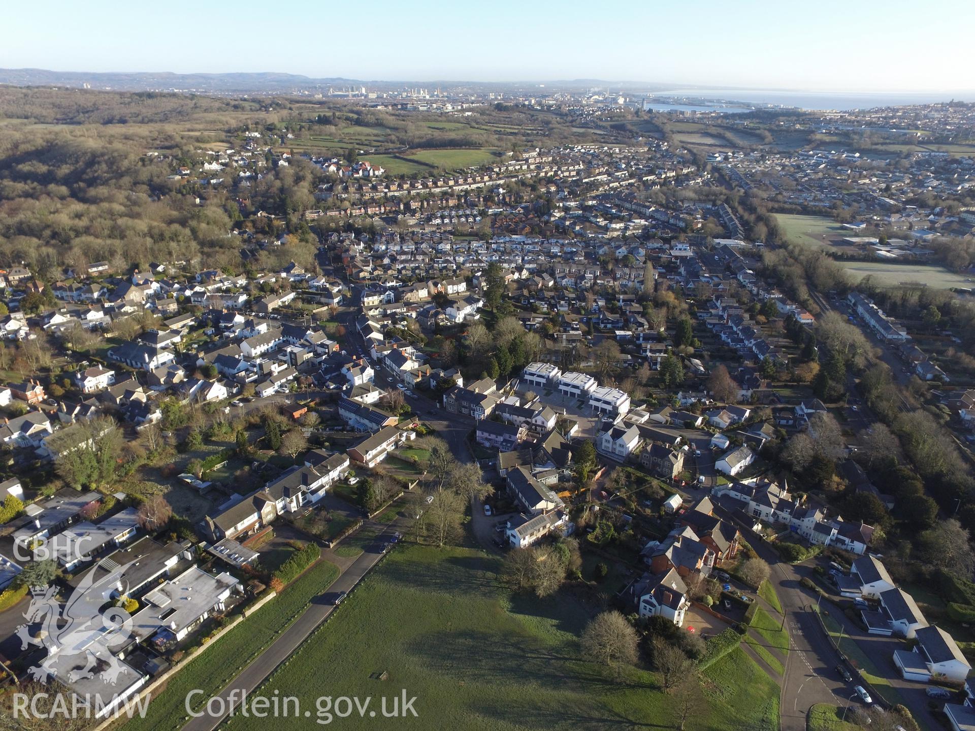 Photo showing Dinas Powys Common, taken by Paul R. Davis, February 2018.