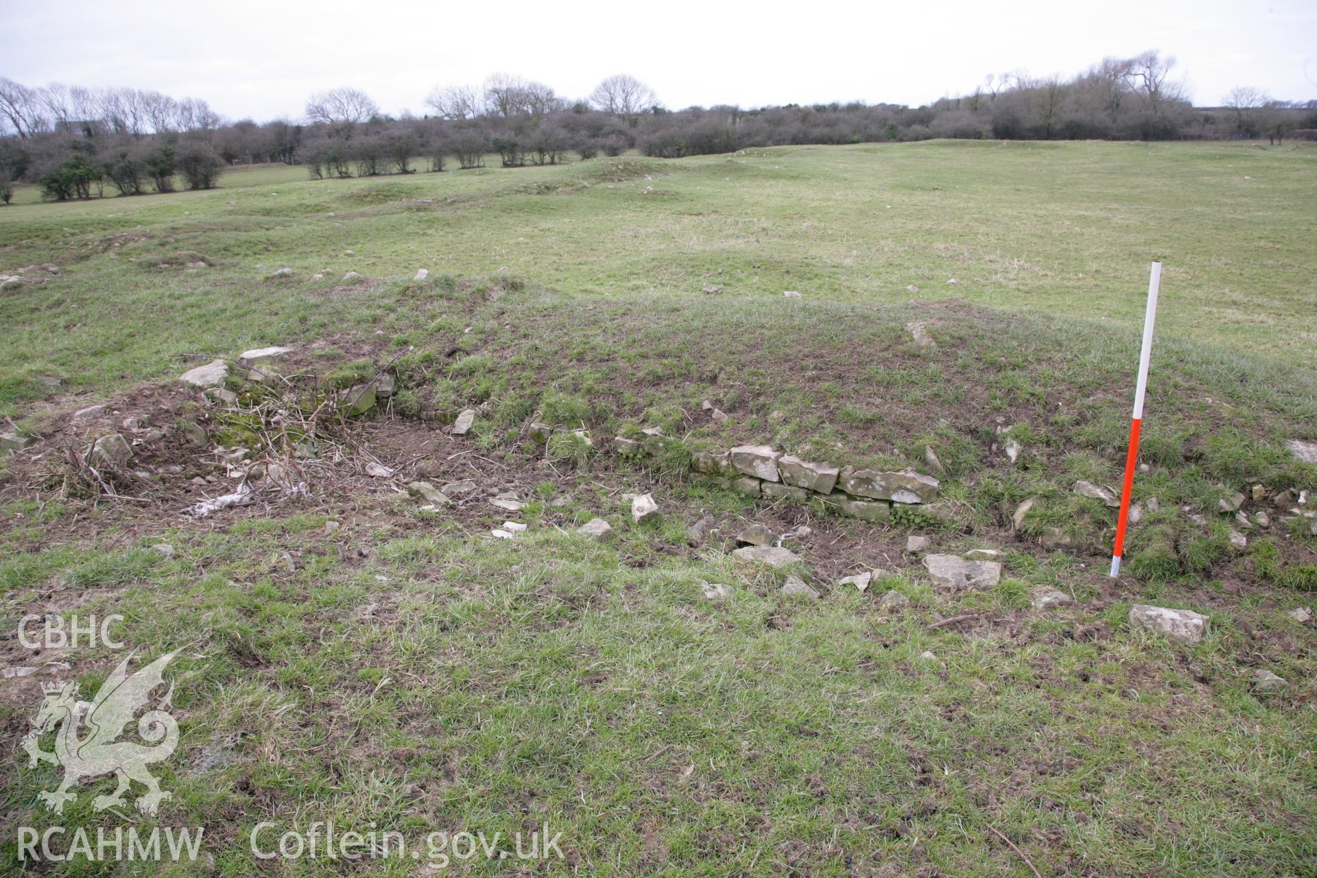 Caermead Roman villa. Investigator's photo survey. 1m scale.