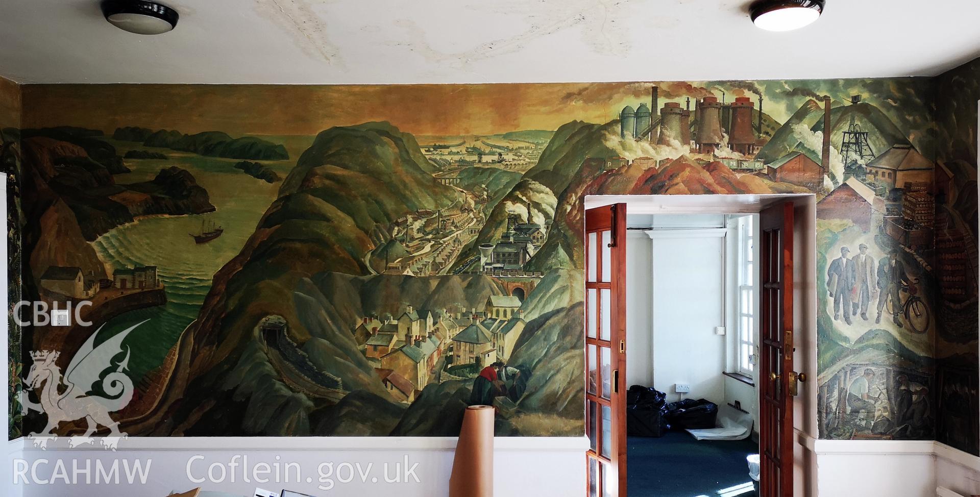 Plas Wernfawr, Harlech, staff room mural by Robert Baker