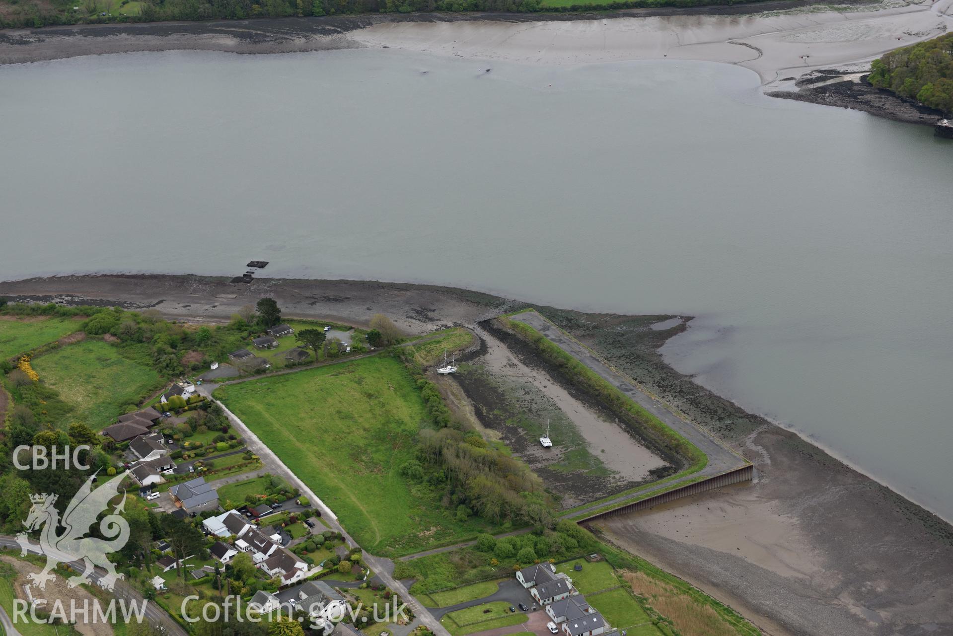 Burton Ferry. Baseline aerial reconnaissance survey for the CHERISH Project. ? Crown: CHERISH PROJECT 2017. Produced with EU funds through the Ireland Wales Co-operation Programme 2014-2020. All material made freely available through the Open Government Licence.