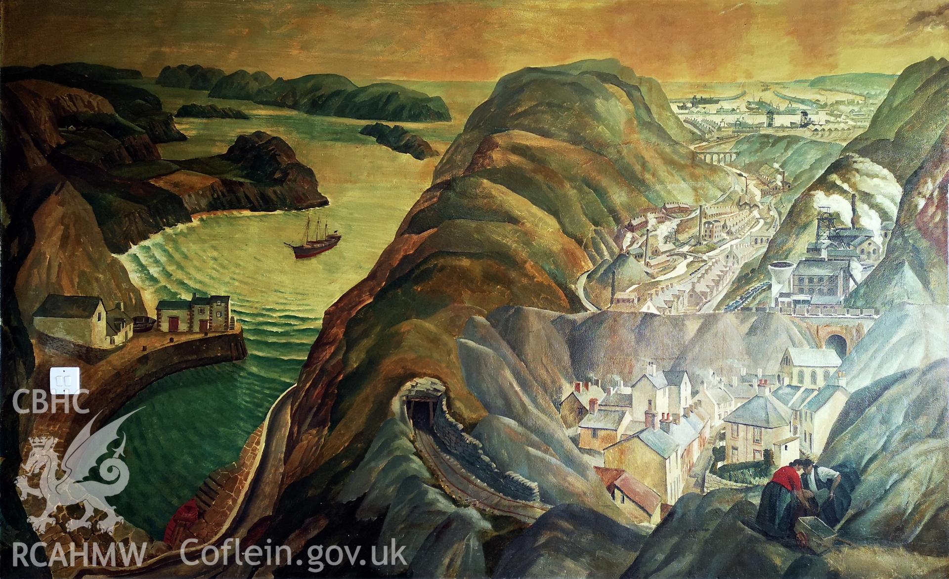 Plas Wernfawr, Harlech, staff room mural by Robert Baker