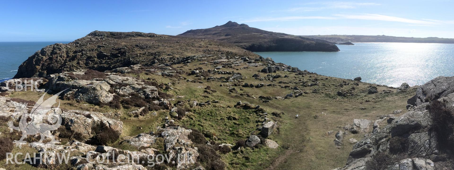 Colour photo showing view of St David's Head, taken by Paul R. Davis, 2018.