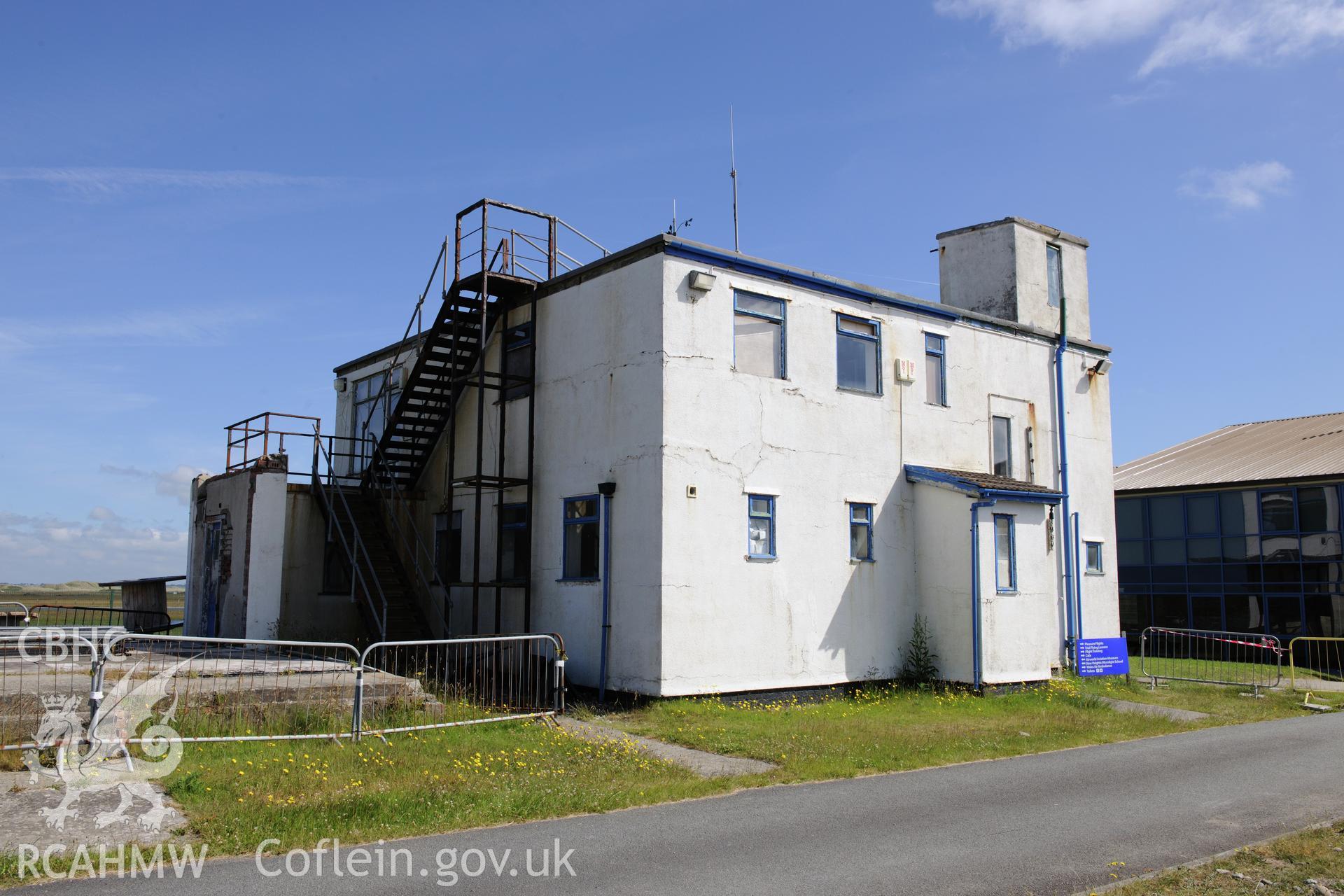 RAF Llandwrog, Caernarfon. Control Tower. External photographic survey prior to demolition.