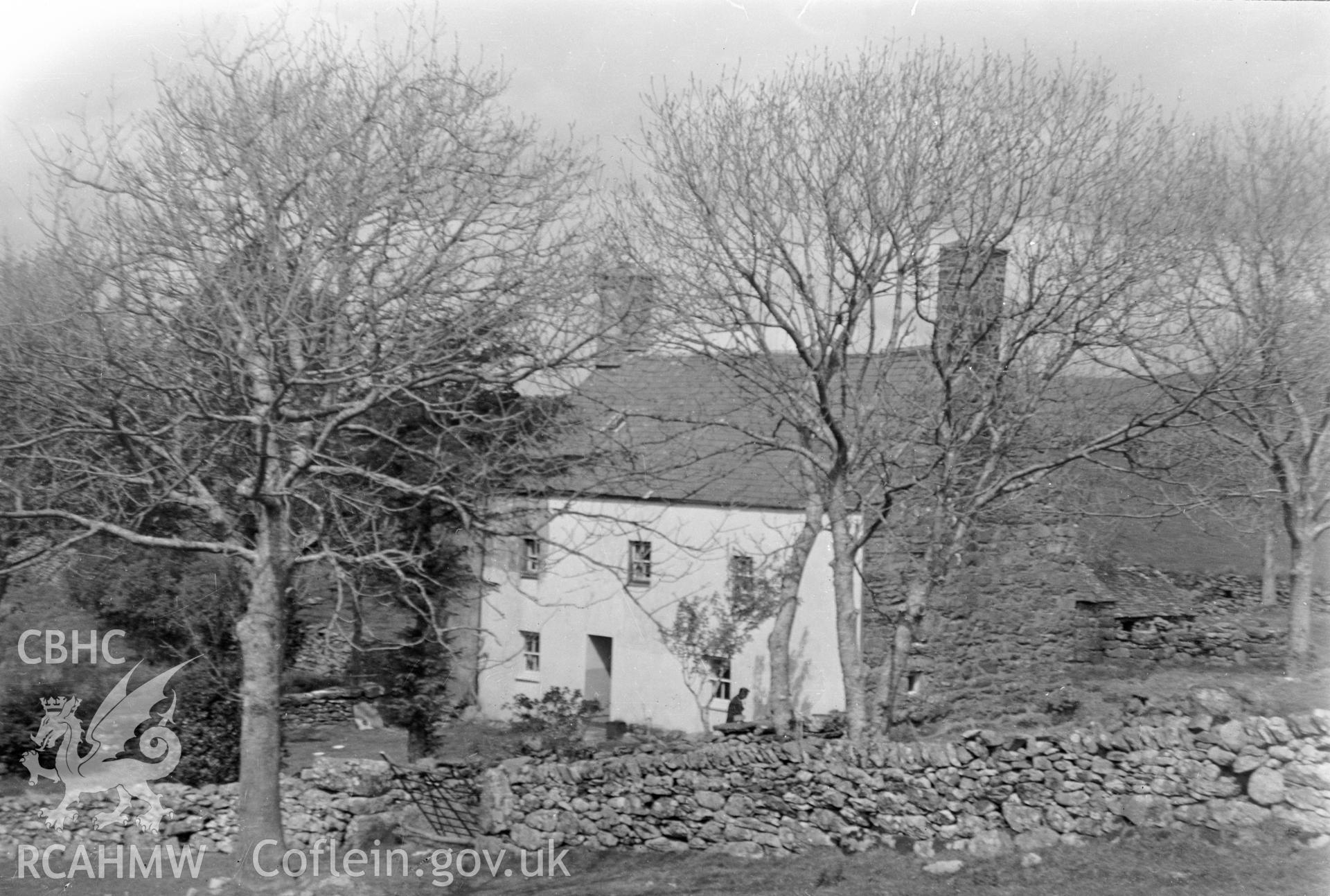 Digital copy of a nitrate negative showing view of Bron y Foel Isa.