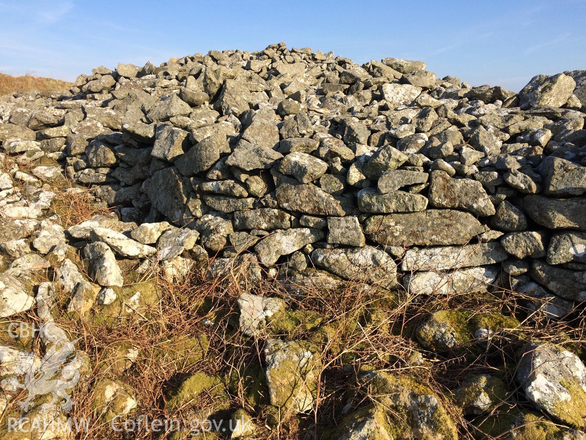 Photo showing view of Carn Pentyrch, taken by Paul R. Davis, February 2018.