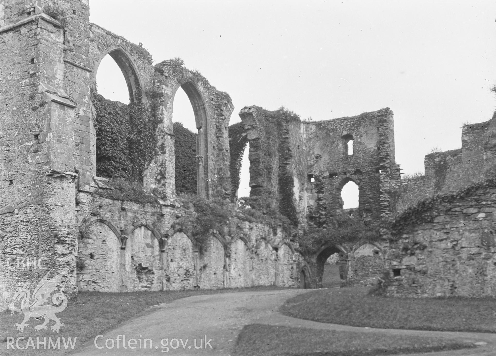 Digital copy of a black and white negative showing St Mary's College, St David's.