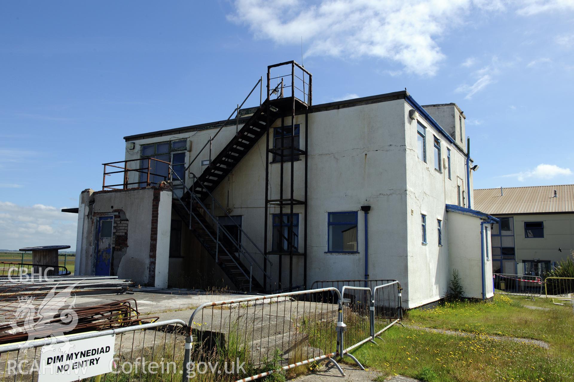 RAF Llandwrog, Caernarfon. Control Tower. External photographic survey prior to demolition.