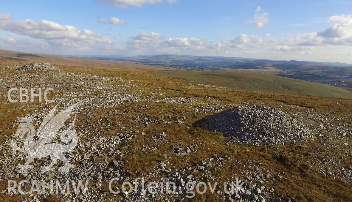 Colour photo showing Tair Carn Uchaf, taken by Paul R. Davis, 16th October 2016.