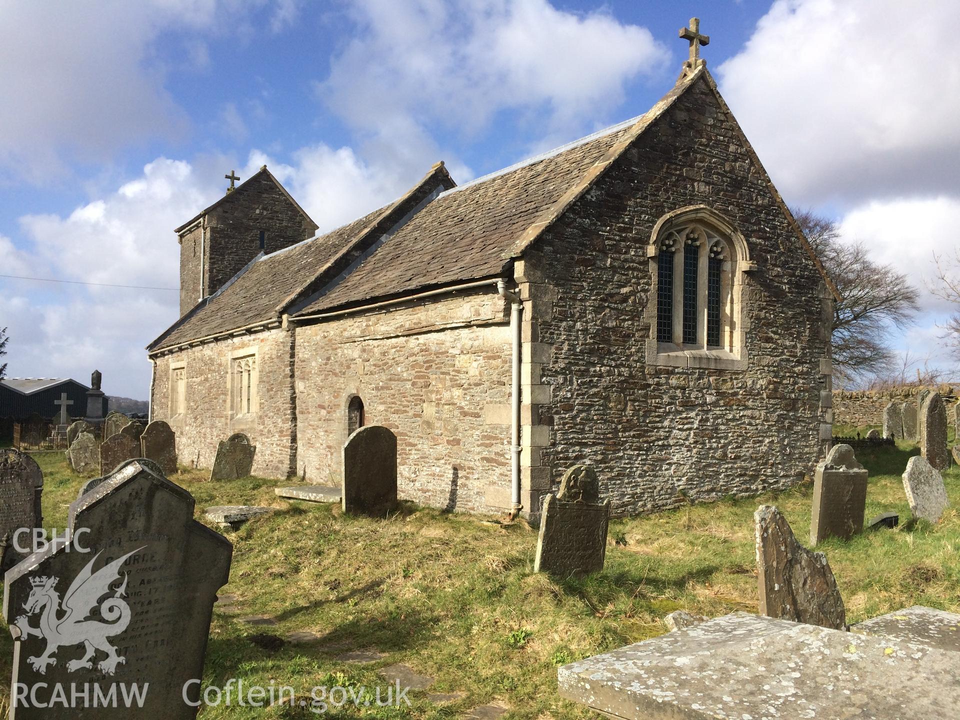 Colour photo showing view of Llanhilleth Church, taken by Paul R. Davis, 2018.