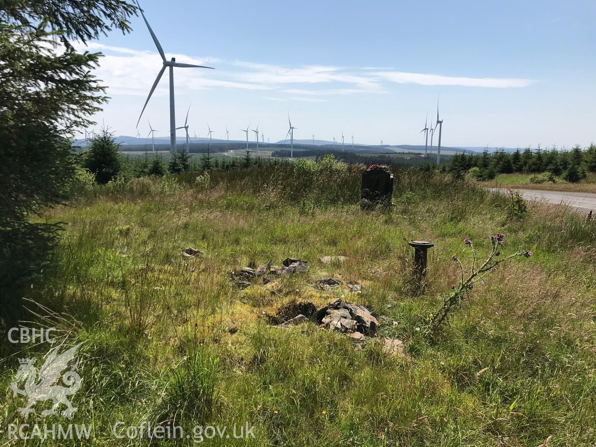 Digital colour photograph of Carn Foeser, Glyncorrwg, taken by Paul R. Davis on 23rd July 2019.