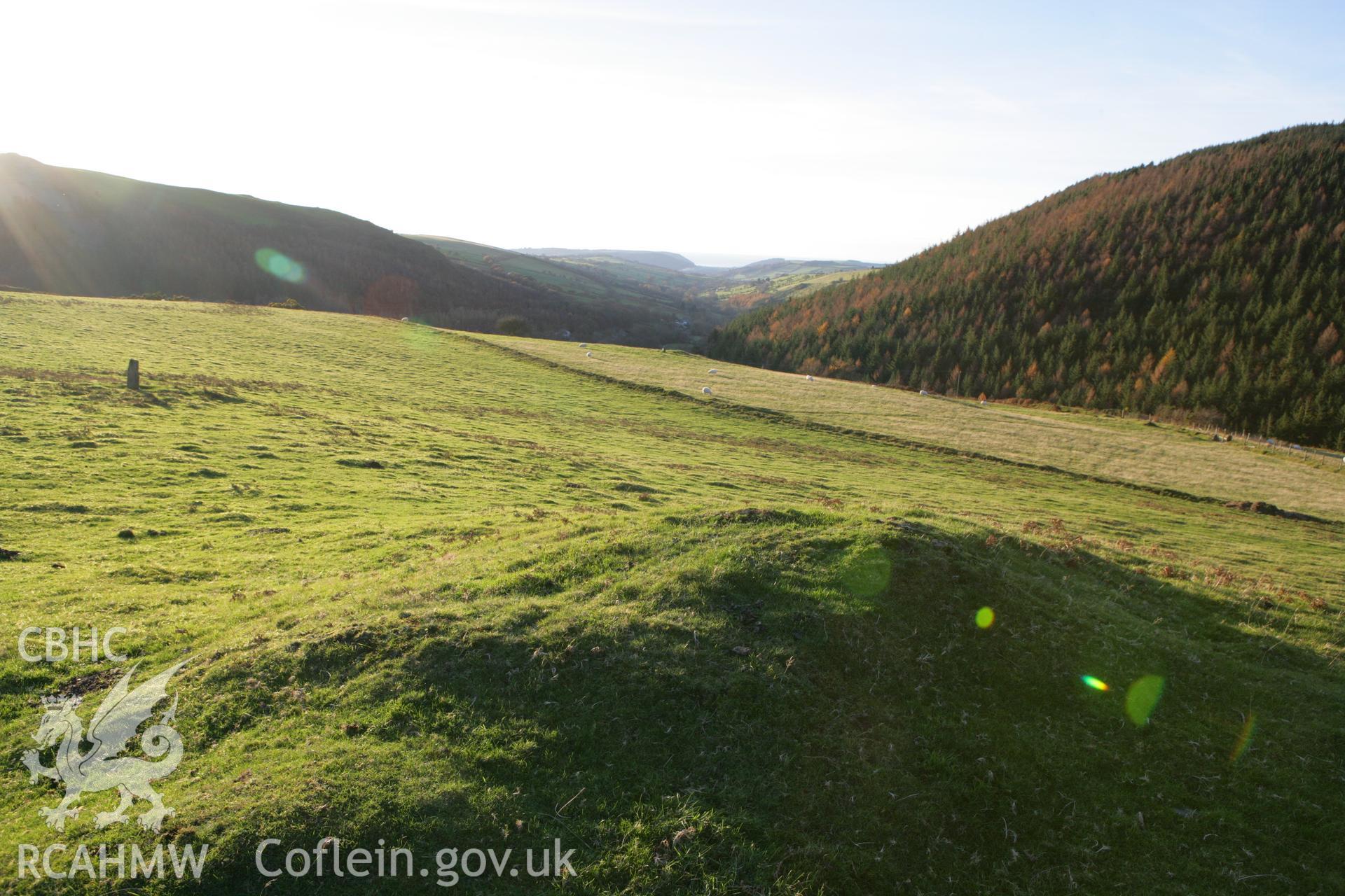 Photographic survey of standing stone pair in winter light, conducted on 15th November 2007.