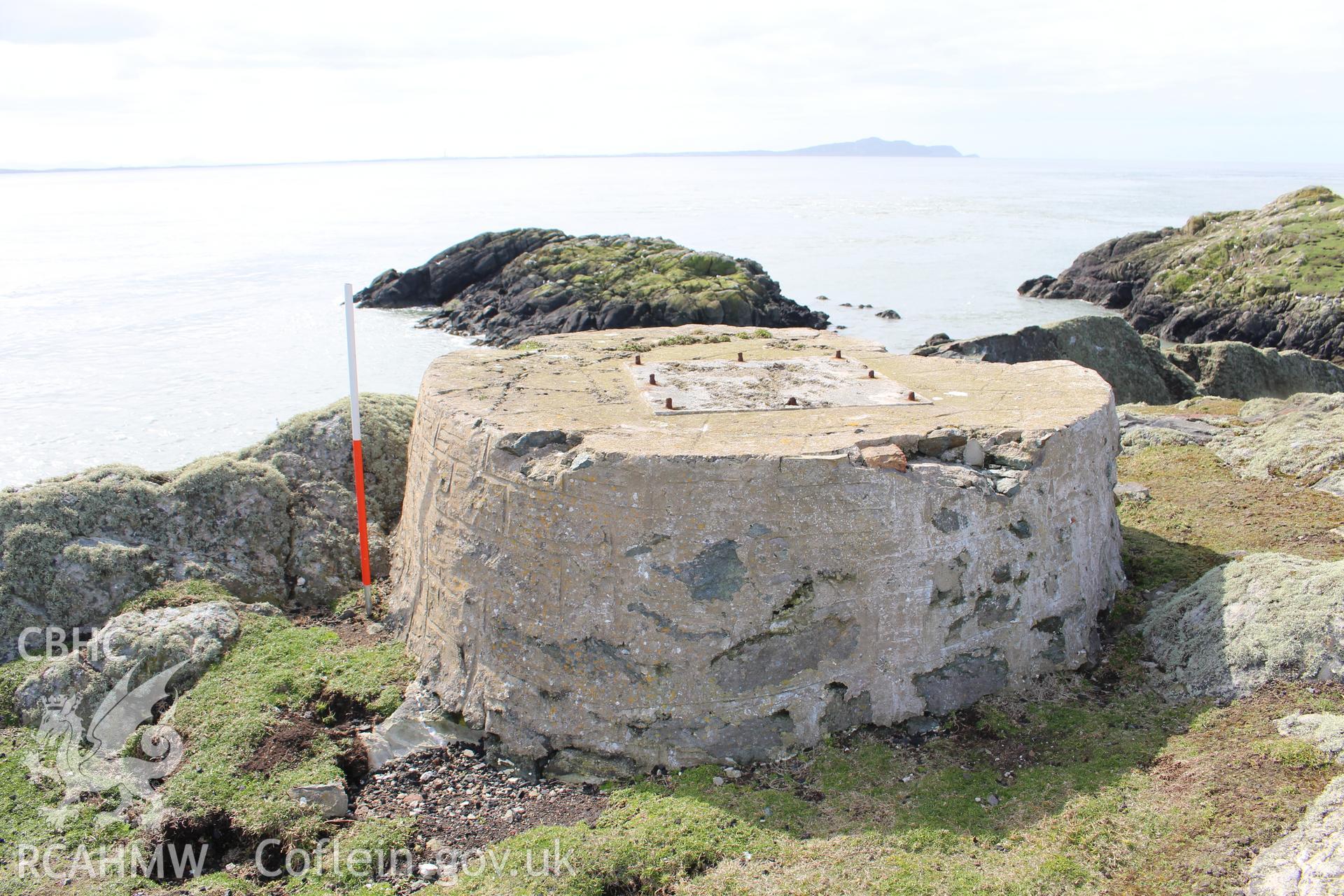 Skerries, Flagstaff Hill. Investigator's photographic survey for the CHERISH Project. ? Crown: CHERISH PROJECT 2018. Produced with EU funds through the Ireland Wales Co-operation Programme 2014-2020. All material made freely available through the Open Government Licence.