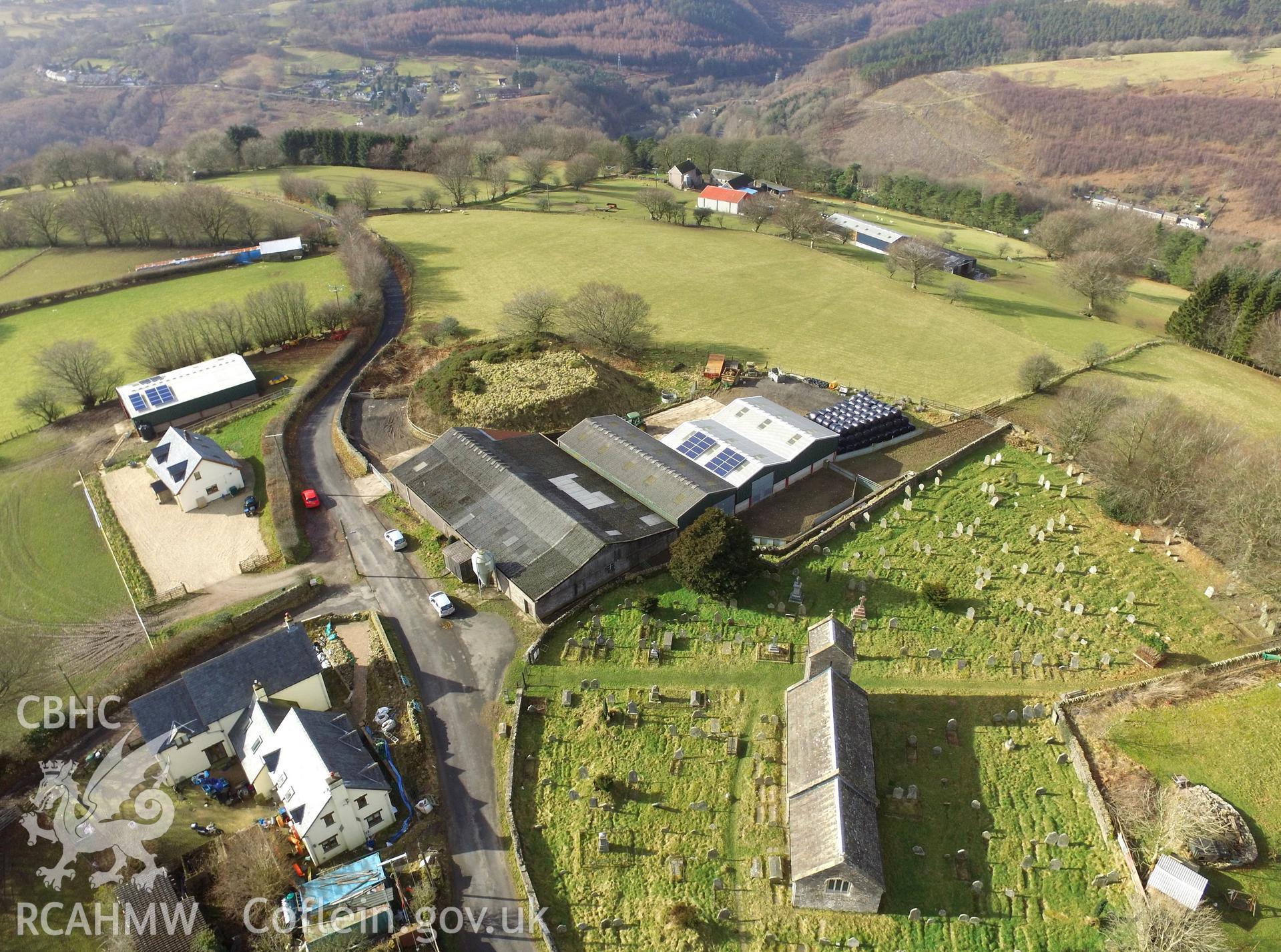 Colour photo showing view of Llanhilleth, taken by Paul R. Davis, 2018.