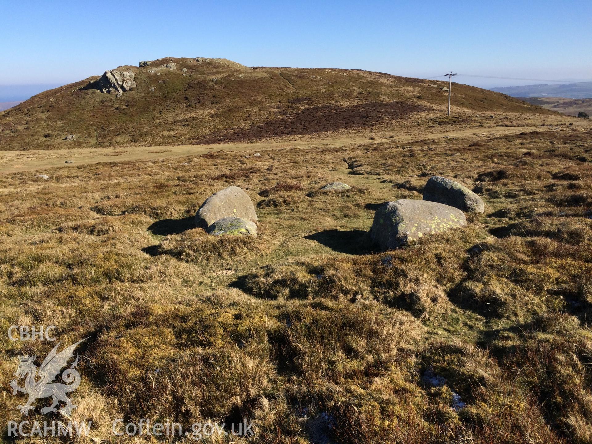 Colour photo showing view of Penmaenmawr taken by Paul R. Davis, 28th February 2018.