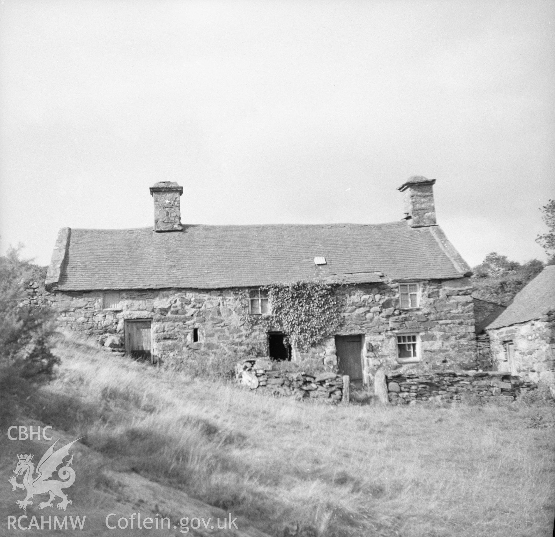 Digital copy of an undated nitrate negative showing view of Coed Mawr, Merioneth.