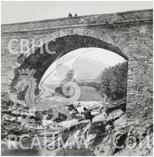 .gif file showing view of Ponterwyd Old Bridge produced by Rita Singer using stereoscopic images in the National Monuments of Record