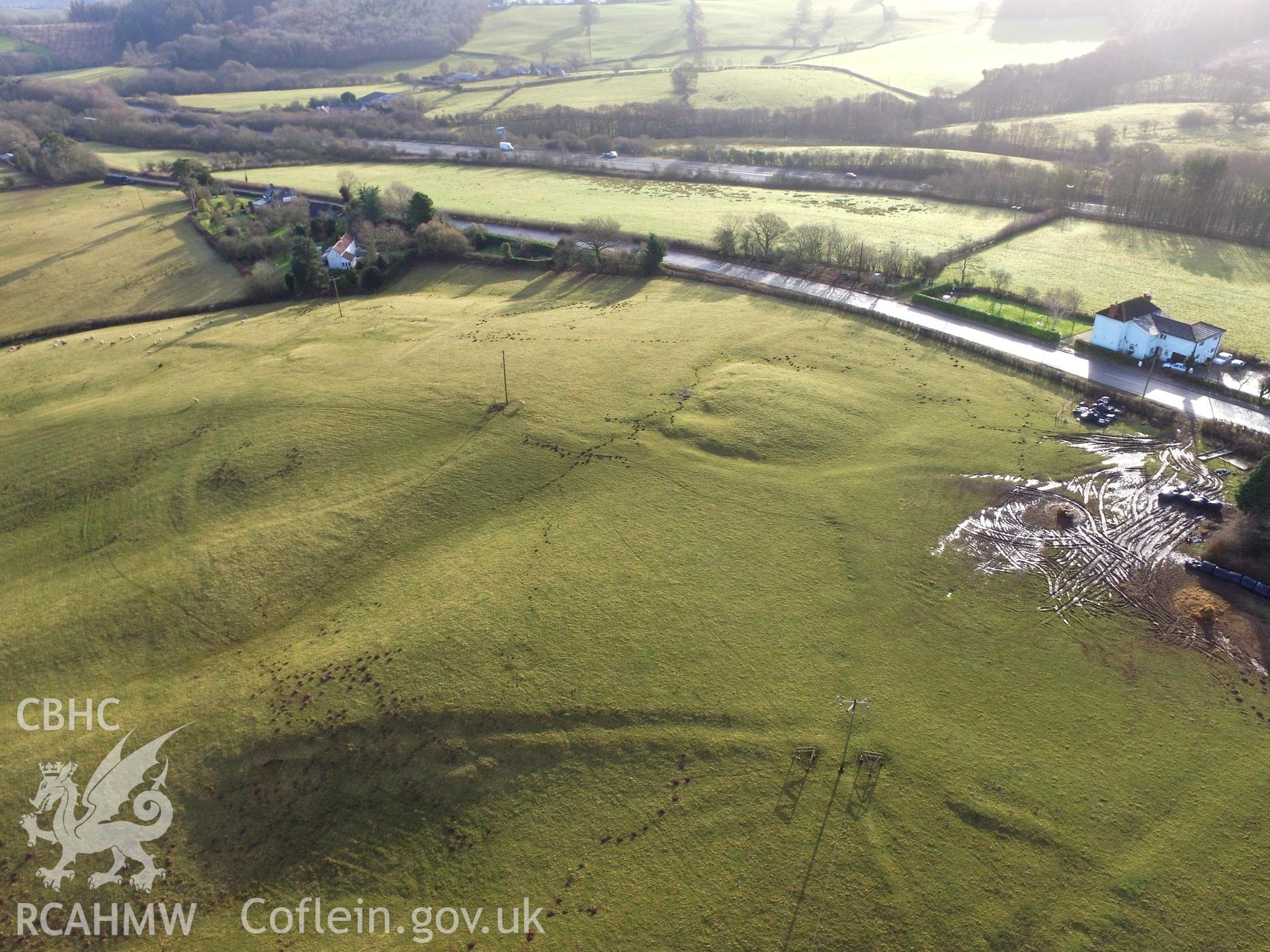 Photo showing view of Coed-y-Fedw, taken by Paul R. Davis, 6th March 2018.