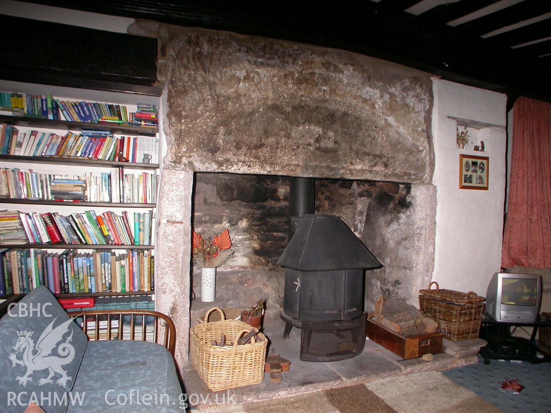 Photographic survey showing interior of Church House, Mitchel Troy, by Geoff Ward, 2005.