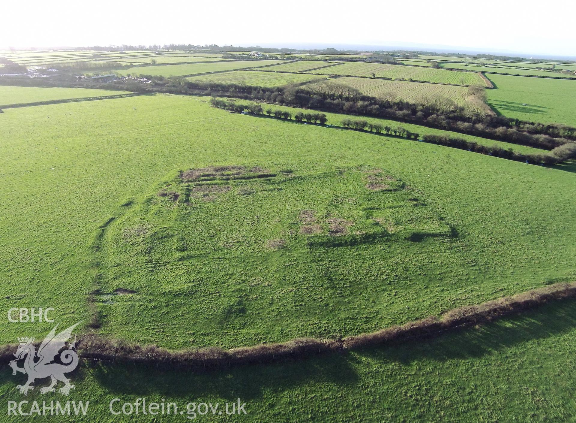 Colour photo showing Llantwit Major Roman Villa, taken by Paul R. Davis, 29th December 2015.