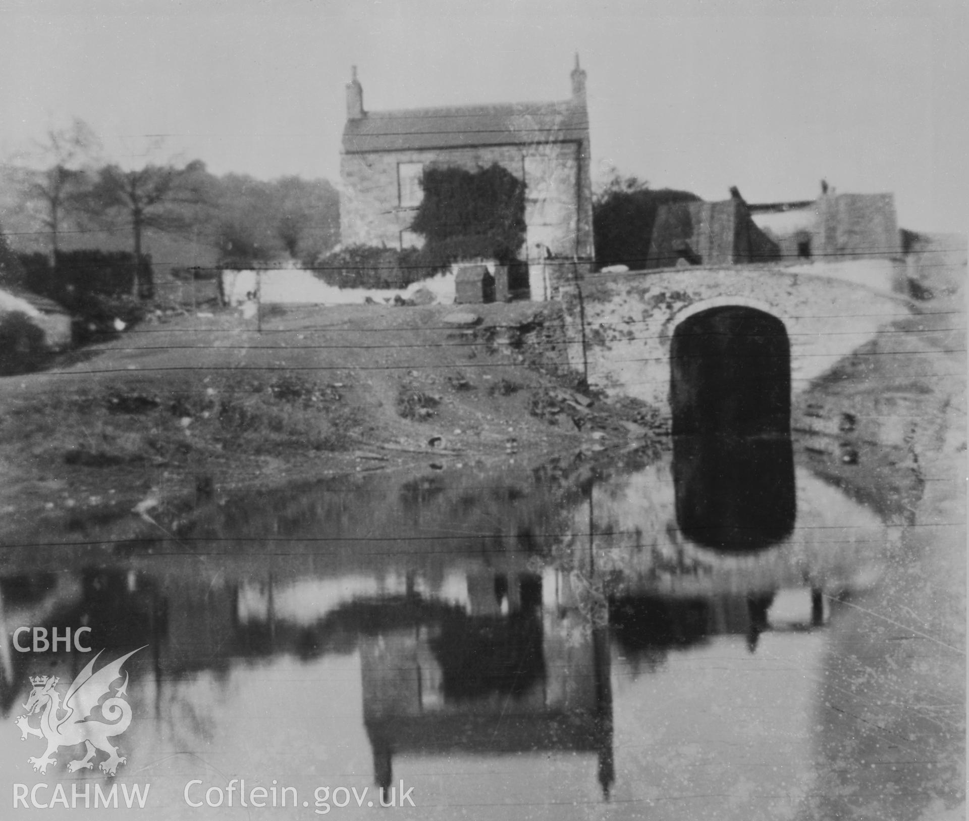 Digital copy of a view of Aberfan Lock House.