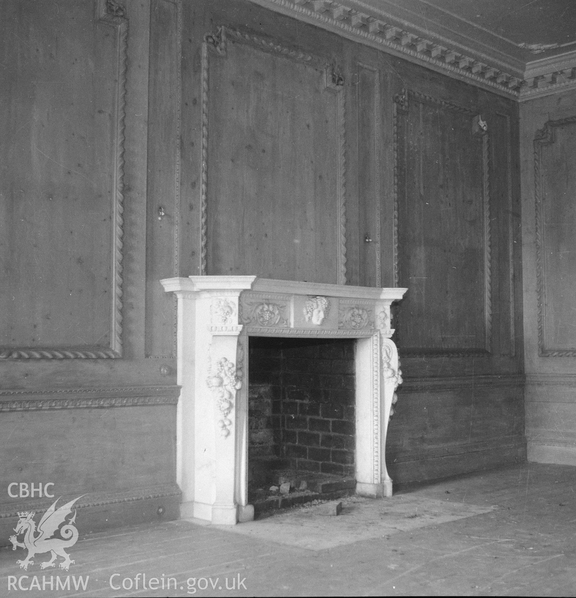 Digital copy of a black and white negative showing Coldbrook House, Abergavenny, June 1954.