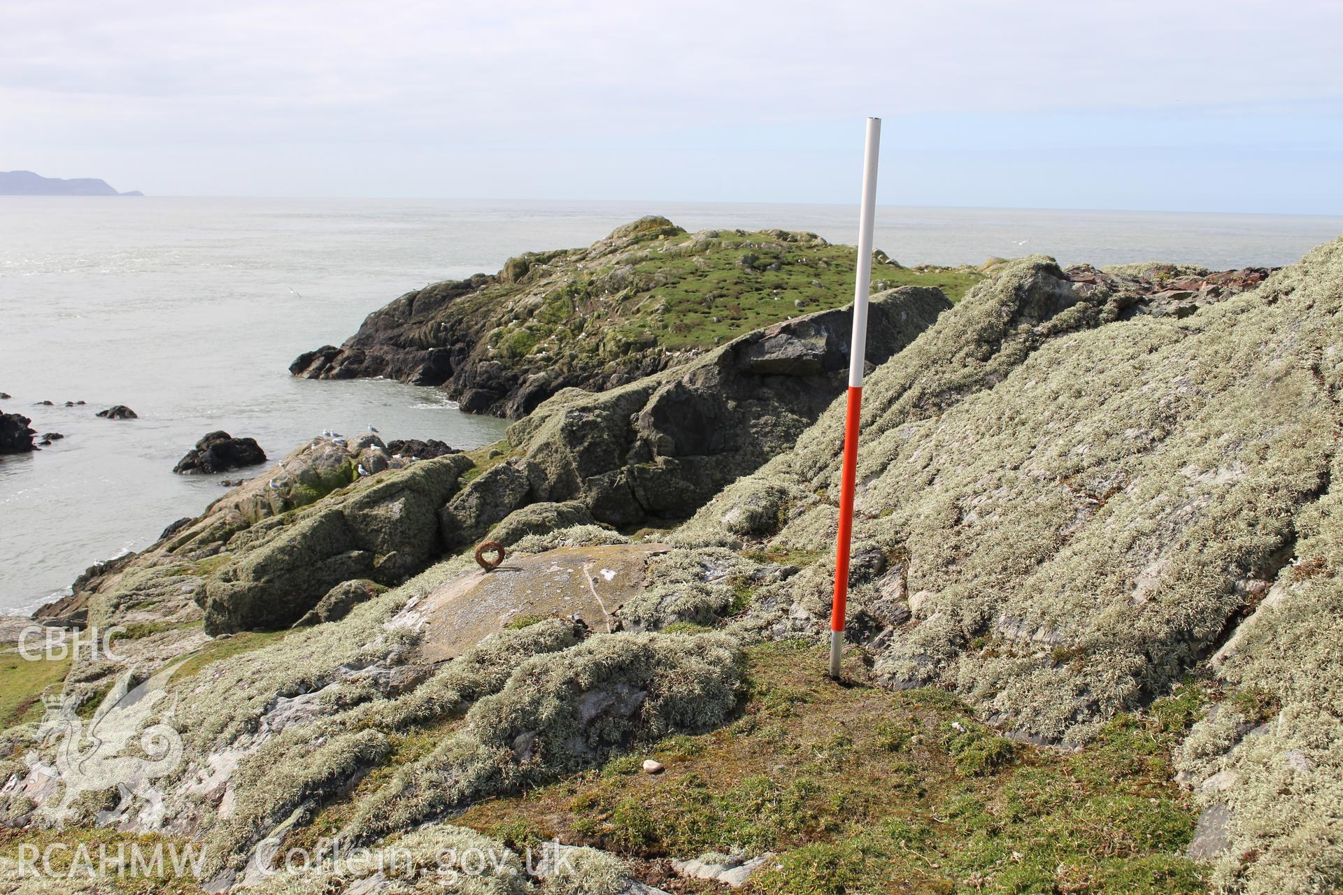 Skerries, Flagstaff Hill. Investigator's photographic survey for the CHERISH Project. ? Crown: CHERISH PROJECT 2018. Produced with EU funds through the Ireland Wales Co-operation Programme 2014-2020. All material made freely available through the Open Government Licence.