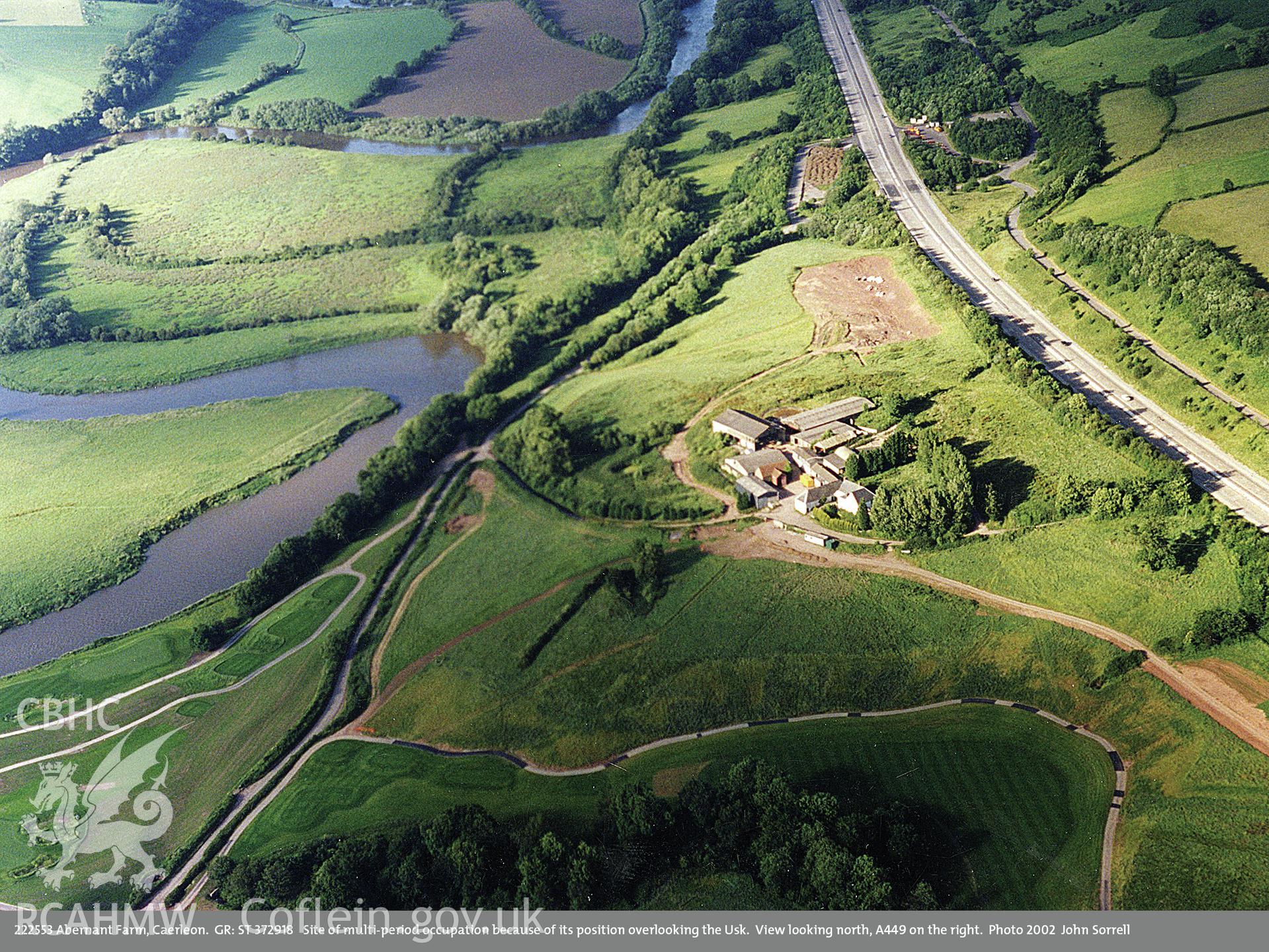 View of Abernant Farm, Caerleon, taken by John Sorrell, 2002