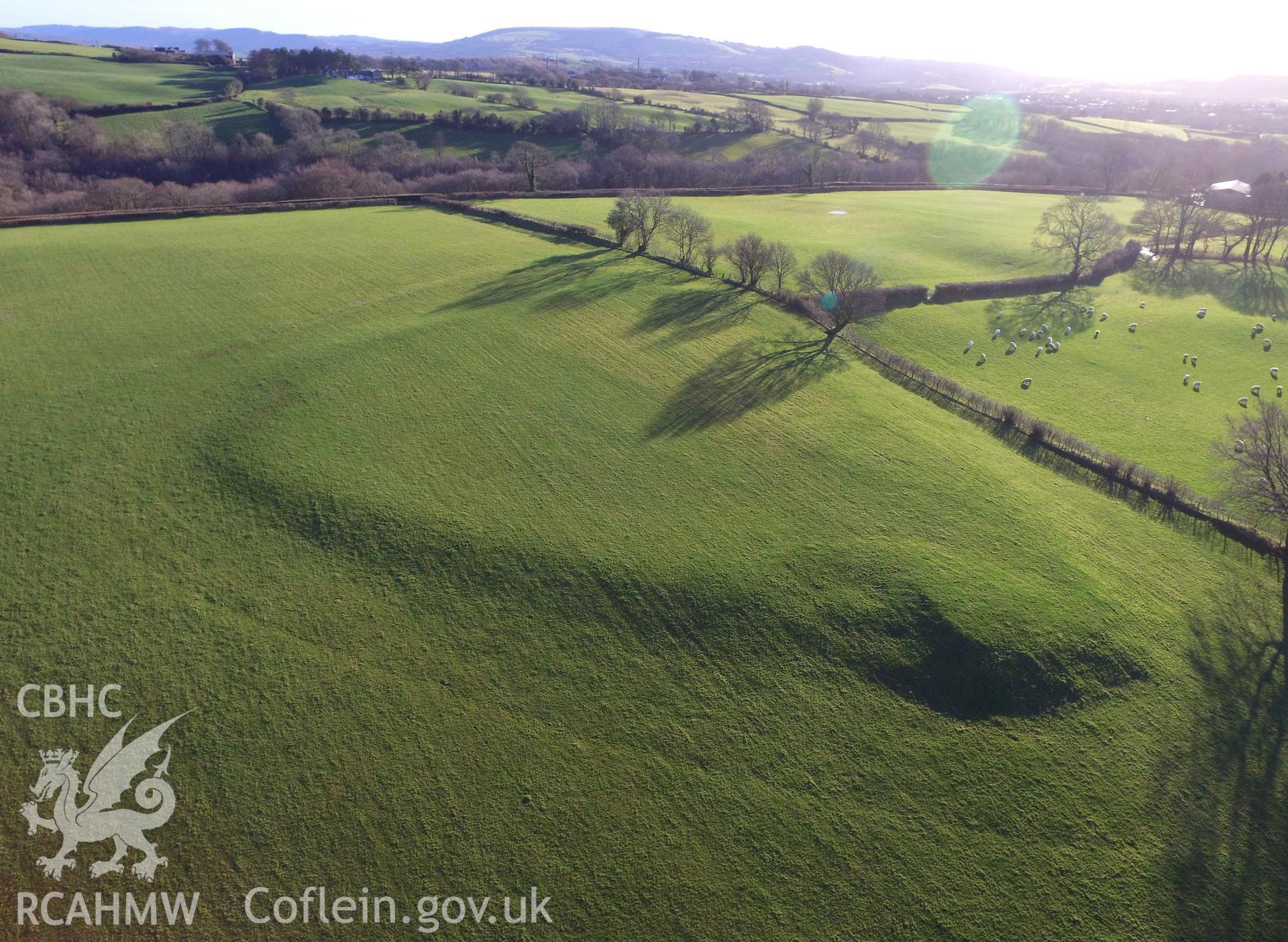 Photo showing Lle'r Gaer, taken by Paul R. Davis, December 2017.