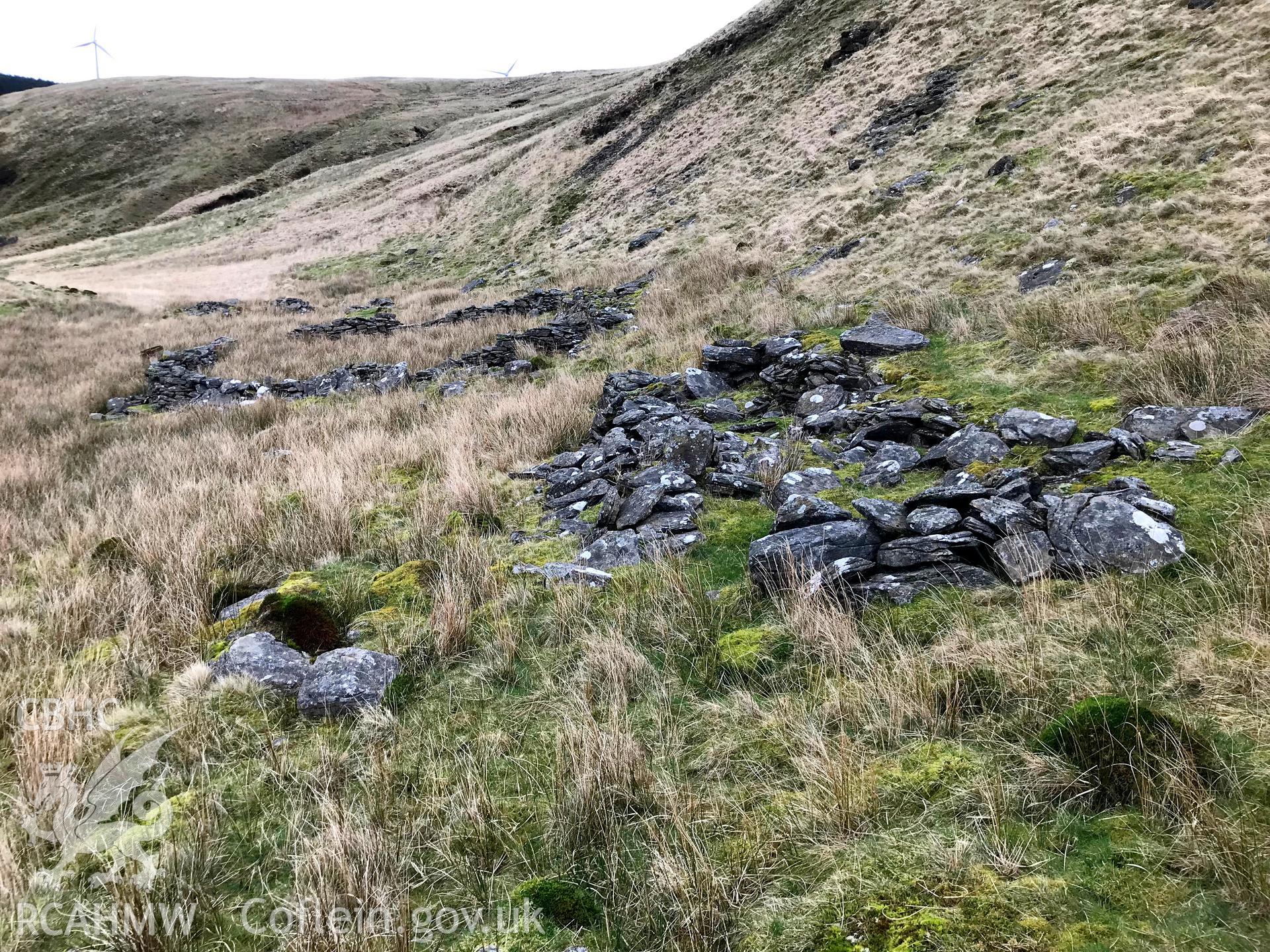 Colour photograph of a hafod east of Glyncorrwg, near Neath, taken by Paul R. Davis on 17th March 2019.