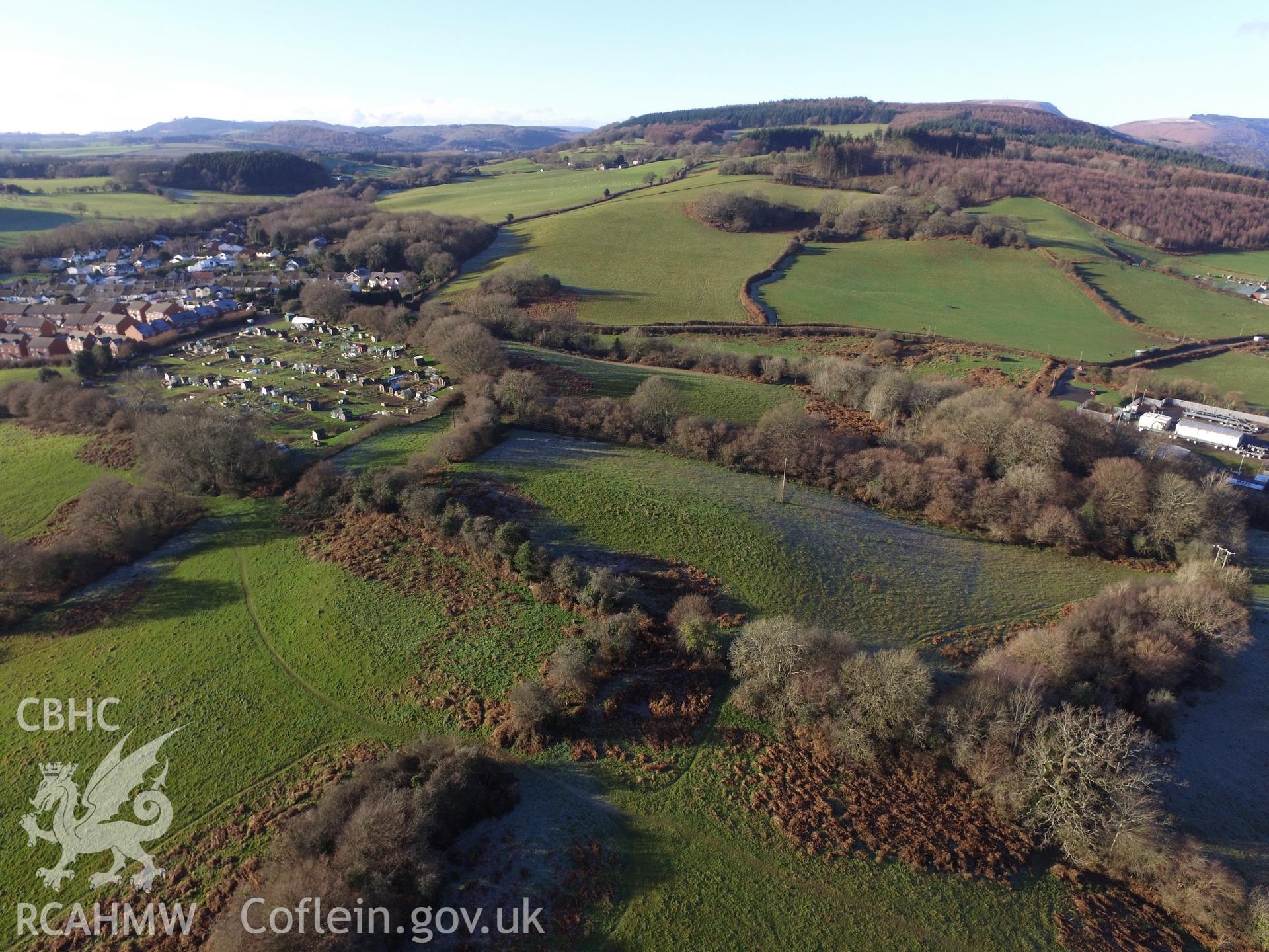 Photo showing Rhiwderin Fort, taken by Paul R. Davis, December 2017.