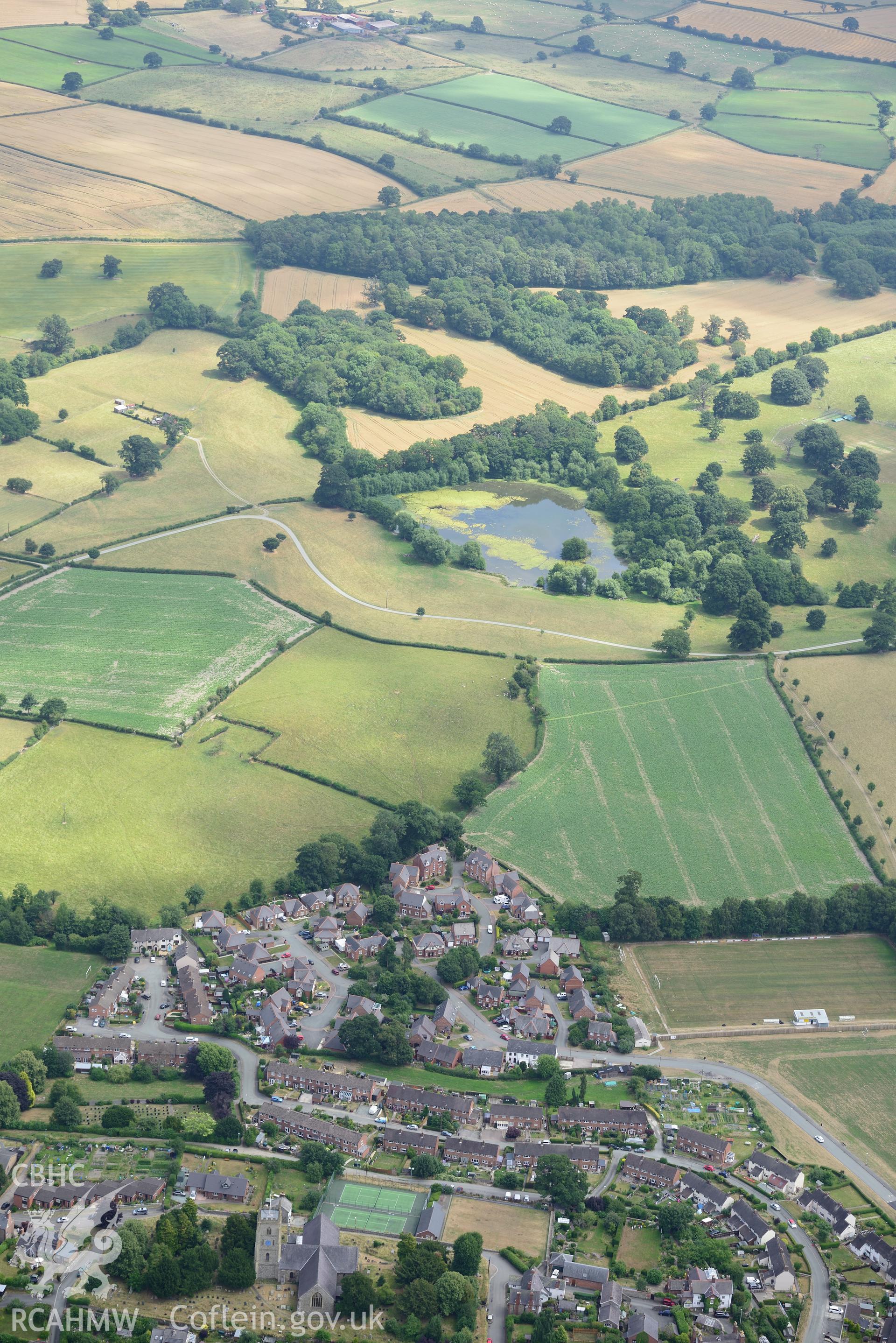 Royal Commission aerial photography of Montgomery town walls taken on 19th July 2018 during the 2018 drought.