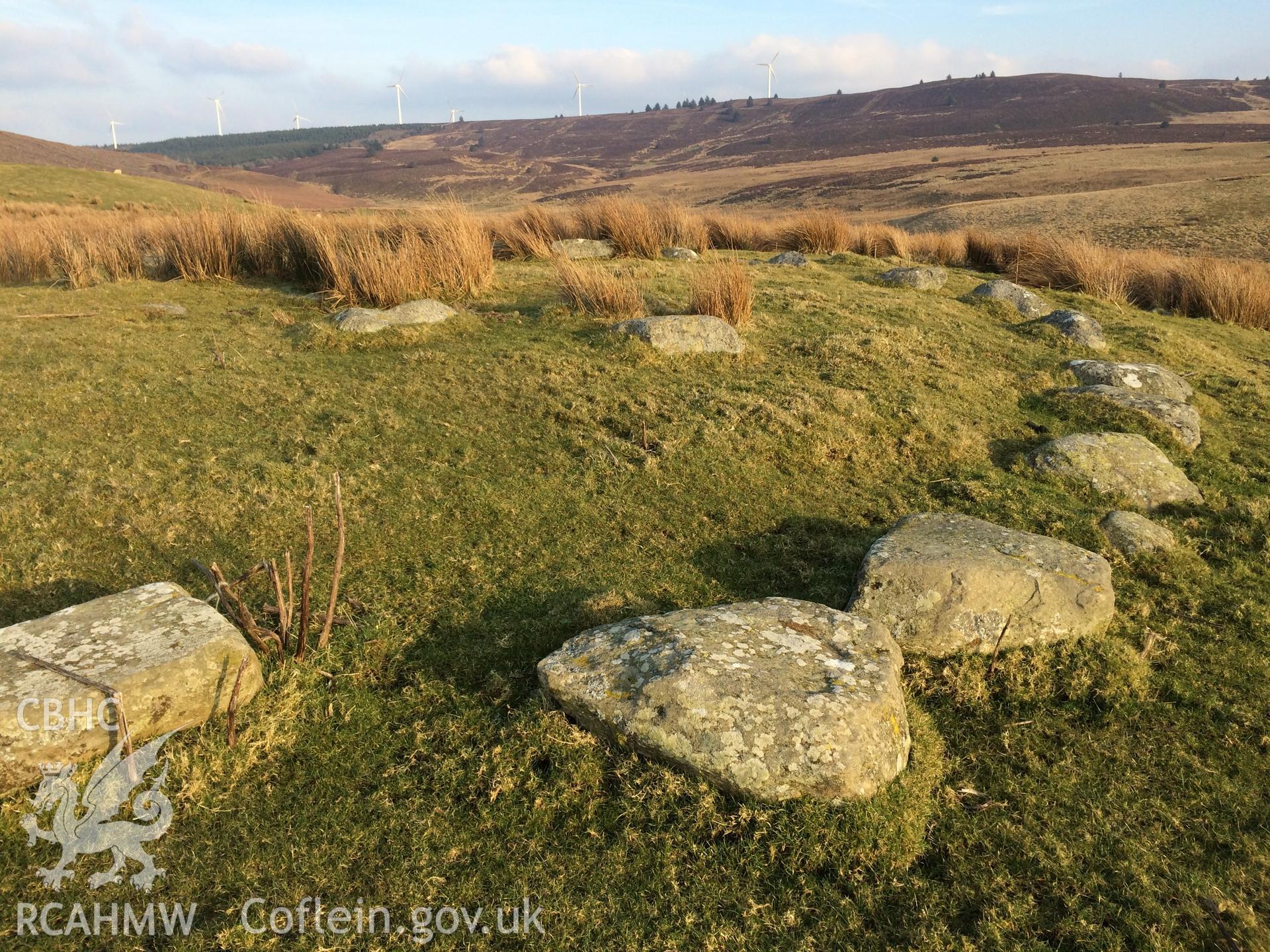 Colour photo showing view of Waen Ddafad, Llyn Brenig, taken by Paul R. Davis, 28th February 2018.