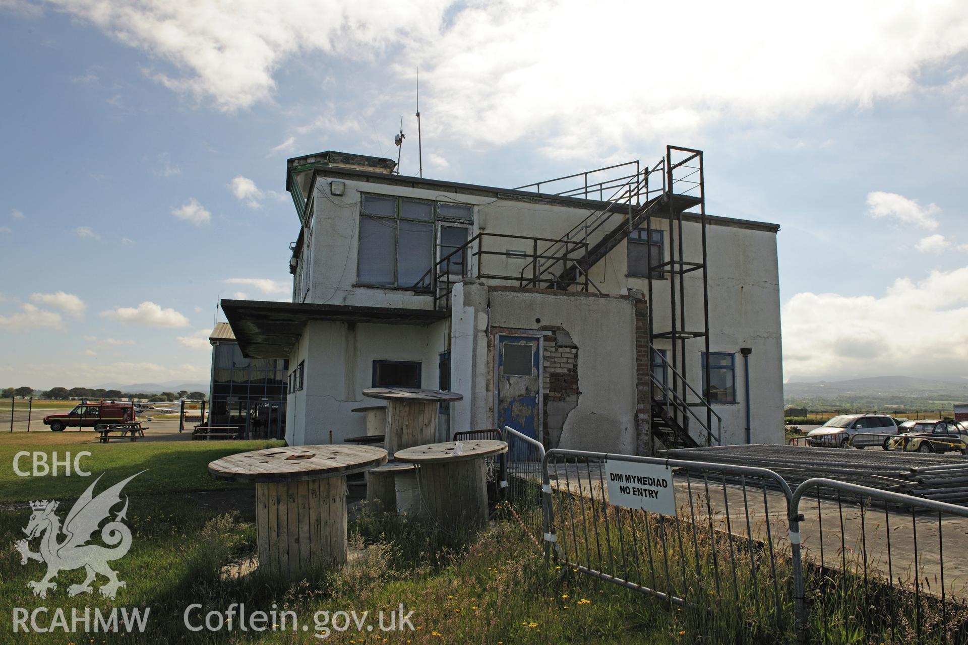 RAF Llandwrog, Caernarfon. Control Tower. External photographic survey prior to demolition.