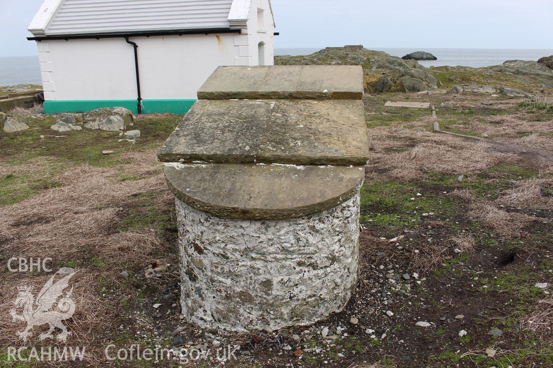 Skerries, stone well-head building or well house. Investigator's photographic survey for the CHERISH Project. ? Crown: CHERISH PROJECT 2018. Produced with EU funds through the Ireland Wales Co-operation Programme 2014-2020. All material made freely available through the Open Government Licence.