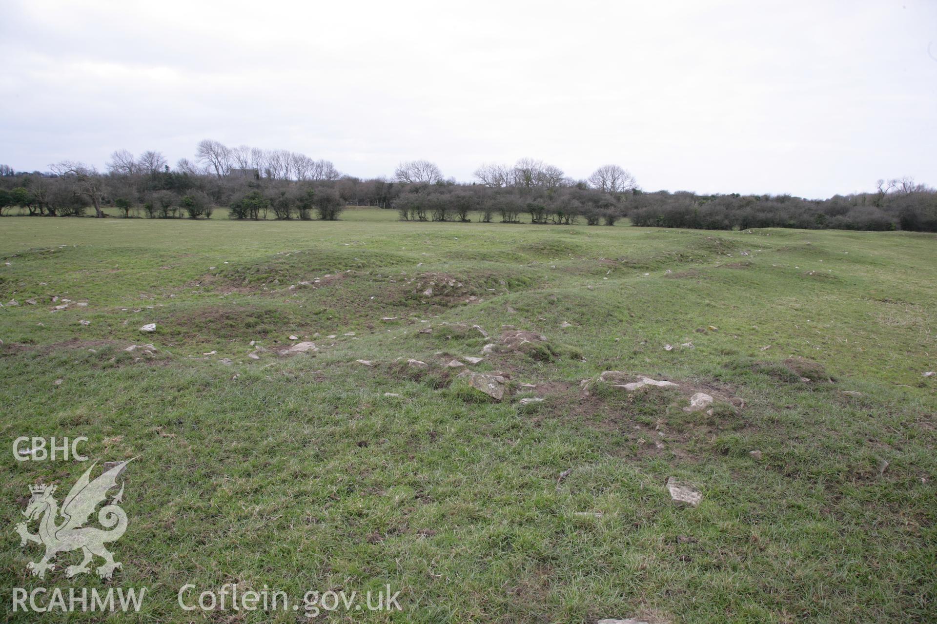 Caermead Roman villa. Investigator's photo survey. 1m scale.