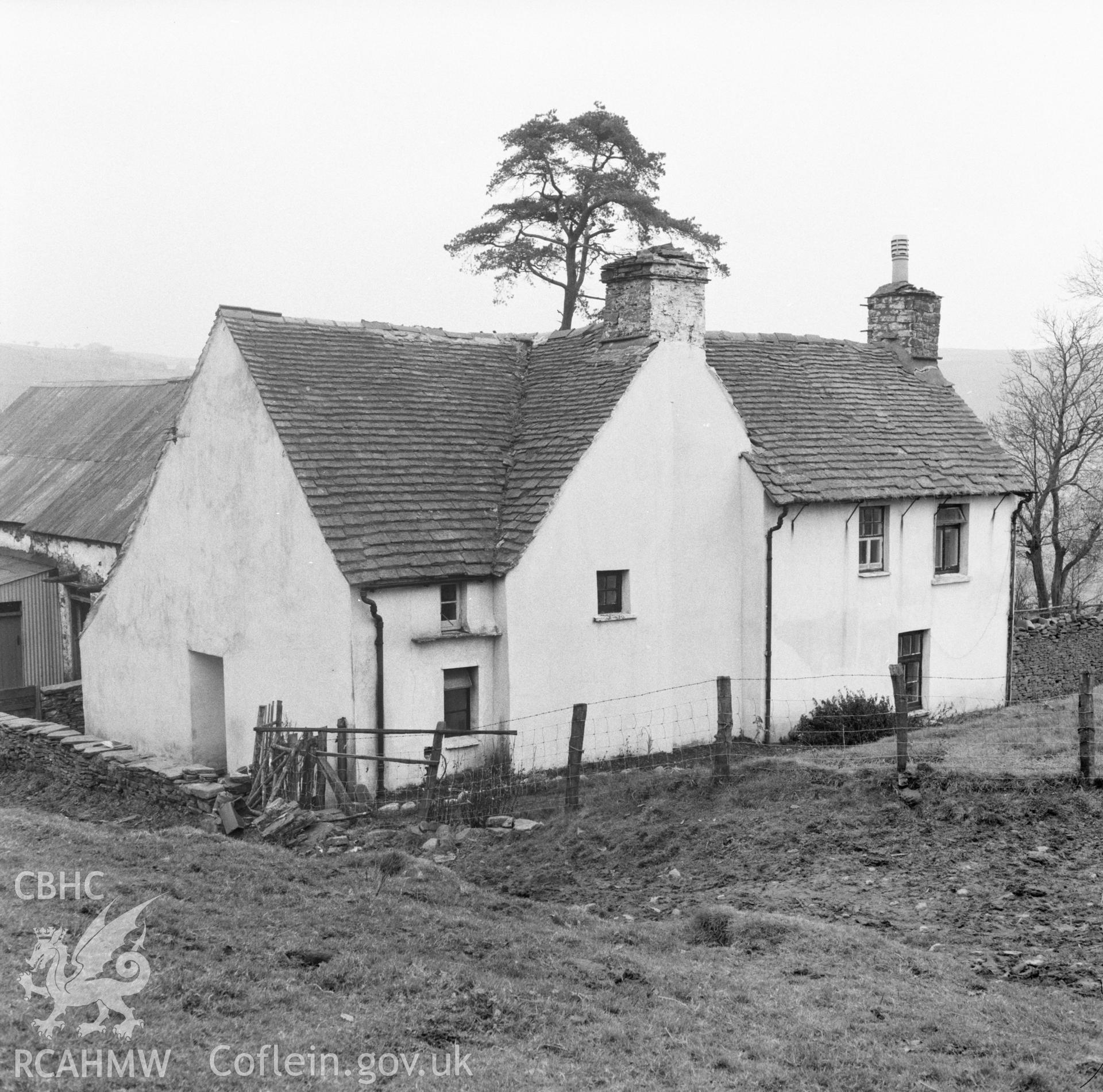 Digital copy of a black and white negative showing Parc Mawr, Eglwysilan, taken 19th November 1965.