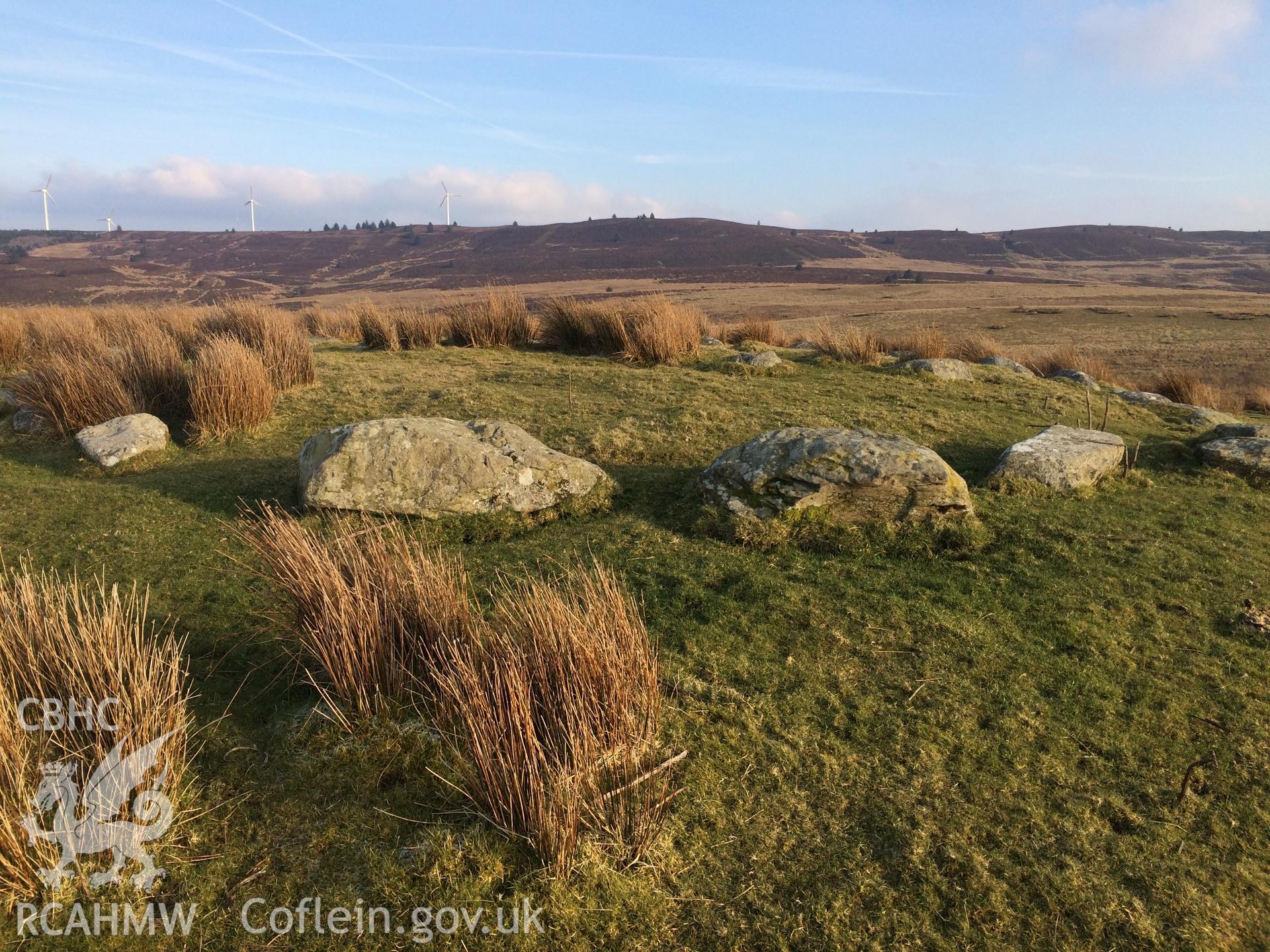 Colour photo showing view of Waen Ddafad, Llyn Brenig taken by Paul R. Davis, 28th February 2018.