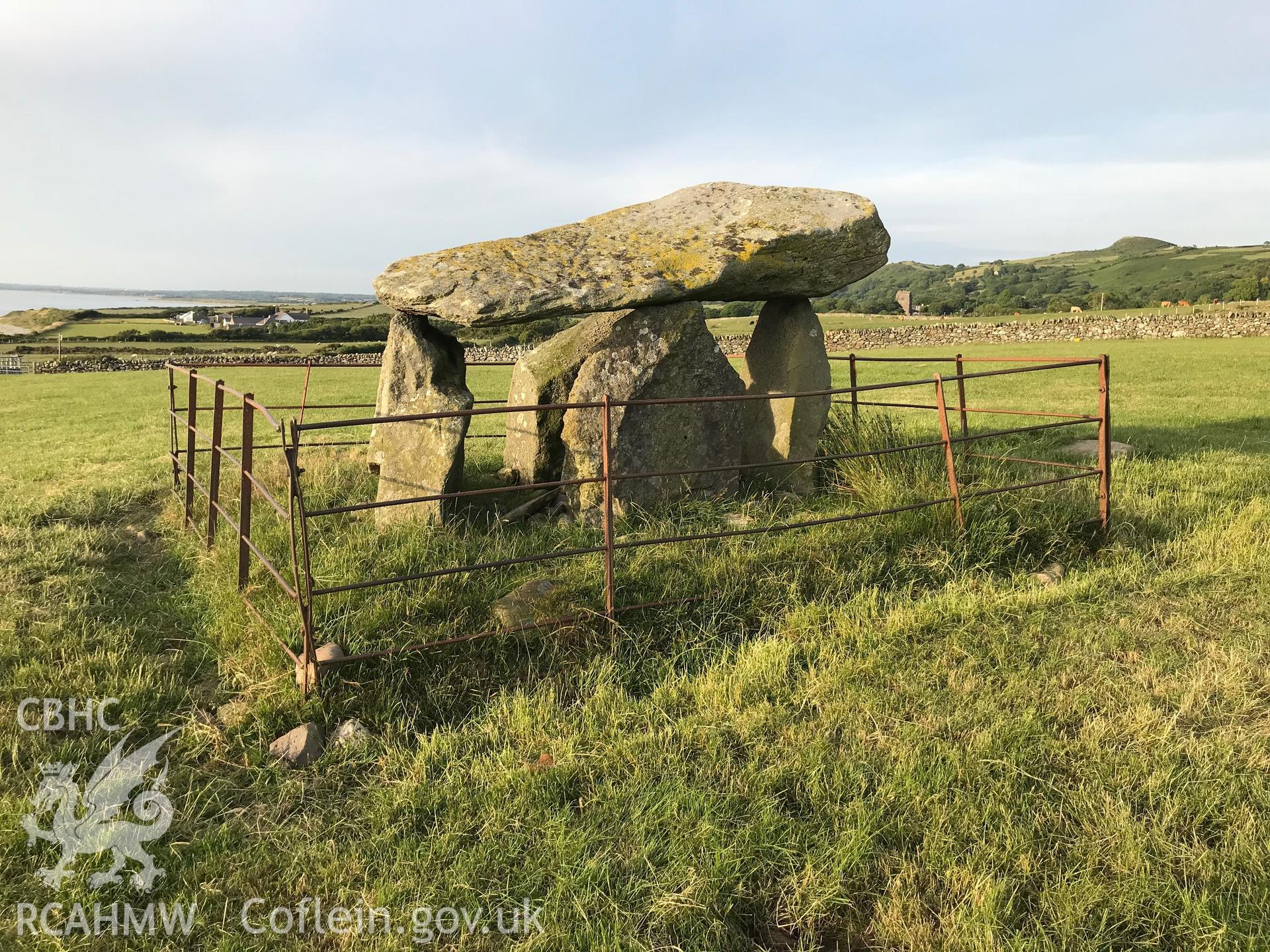 Colour photo showing Bachwen burial chamber taken by Paul R. Davis, 23rd June 2018.