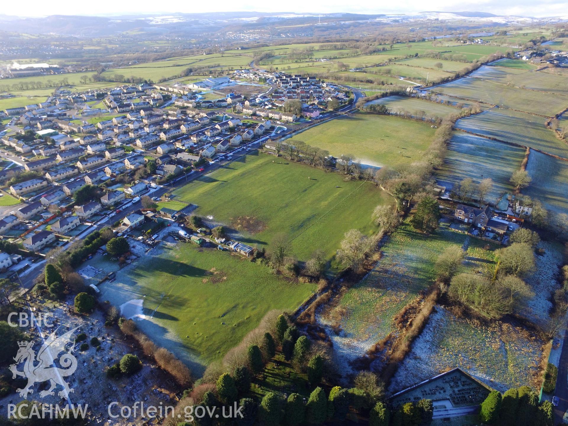 Photo showing Gelligaer, taken by Paul R. Davis, December 2017.