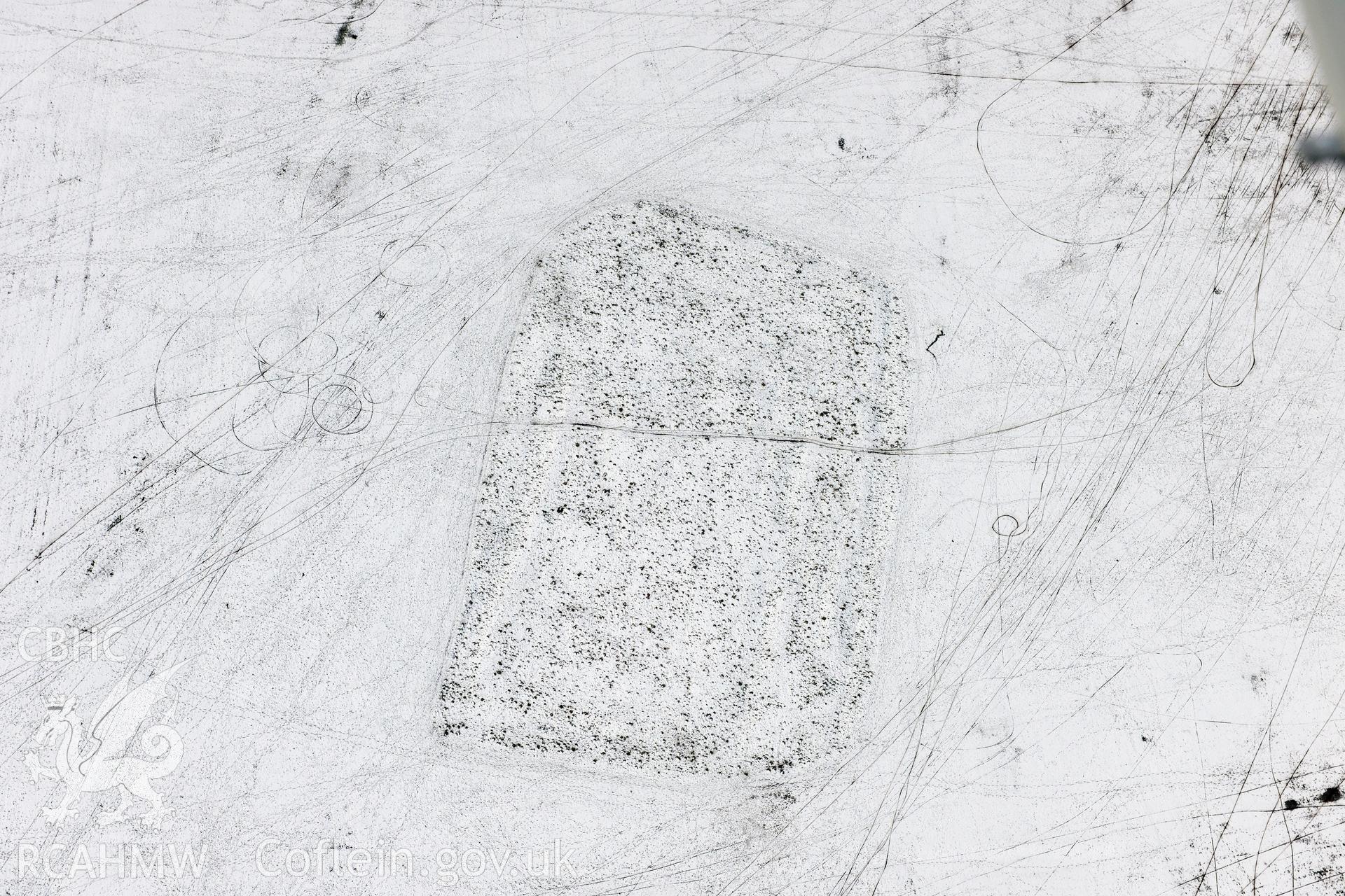 Ely Roman Villa, Caerau, east Cardiff. Oblique aerial photograph taken during the Royal Commission?s programme of archaeological aerial reconnaissance by Toby Driver on 24th January 2013.