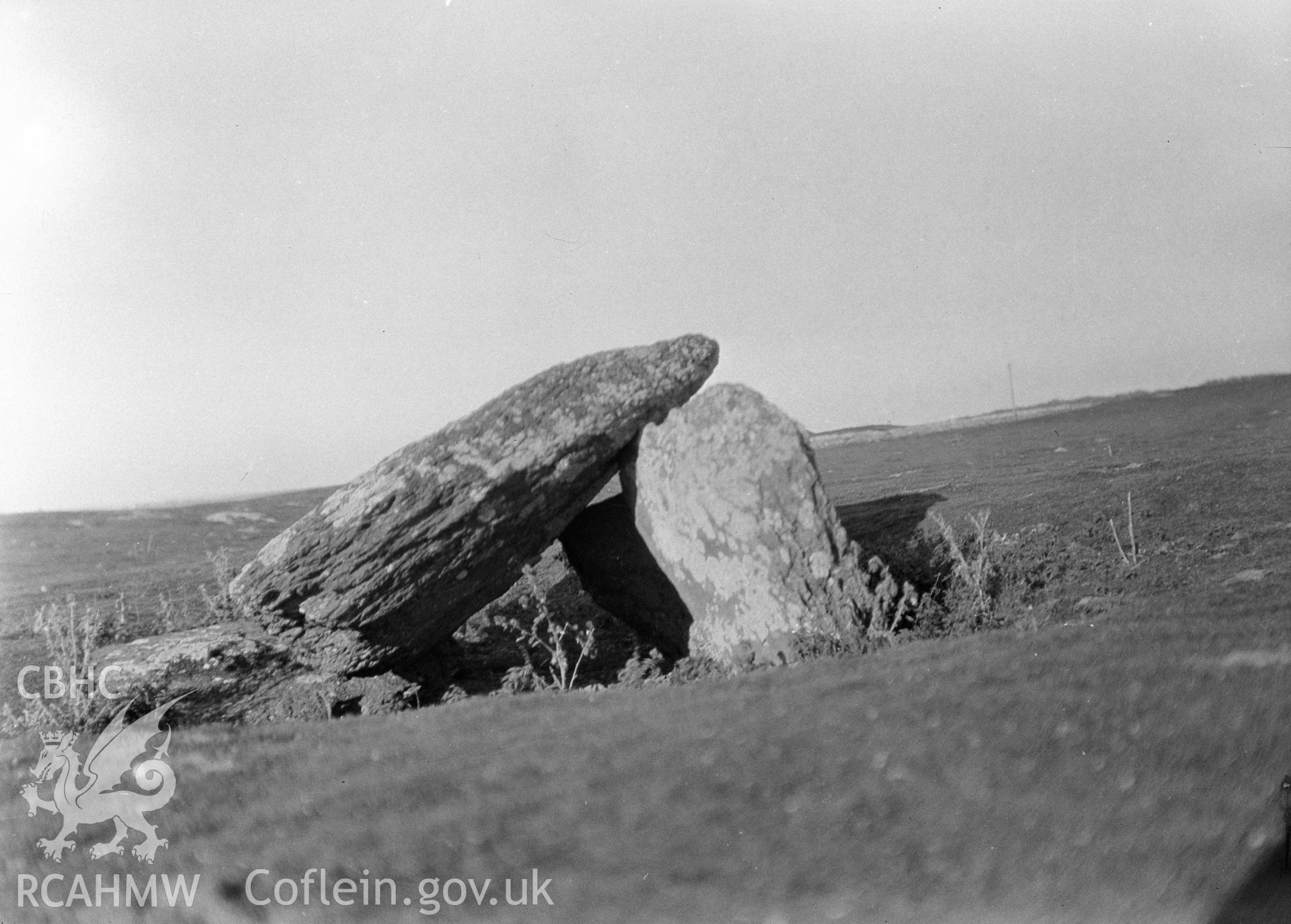 Digital copy of a nitrate negative showing The Devil's Quoit, Angle.