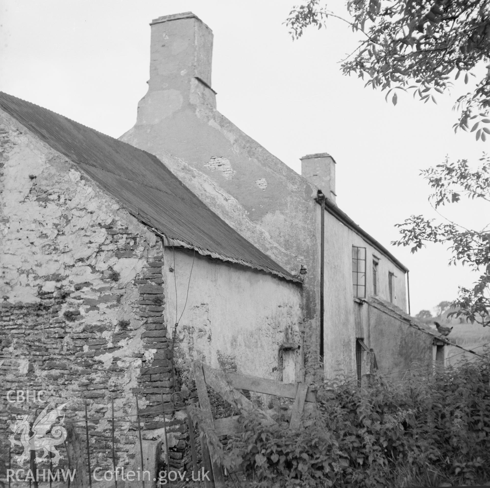 Digital copy of a black and white negative showing Ty Newydd, Llantrisant, taken 23rd November 1965.