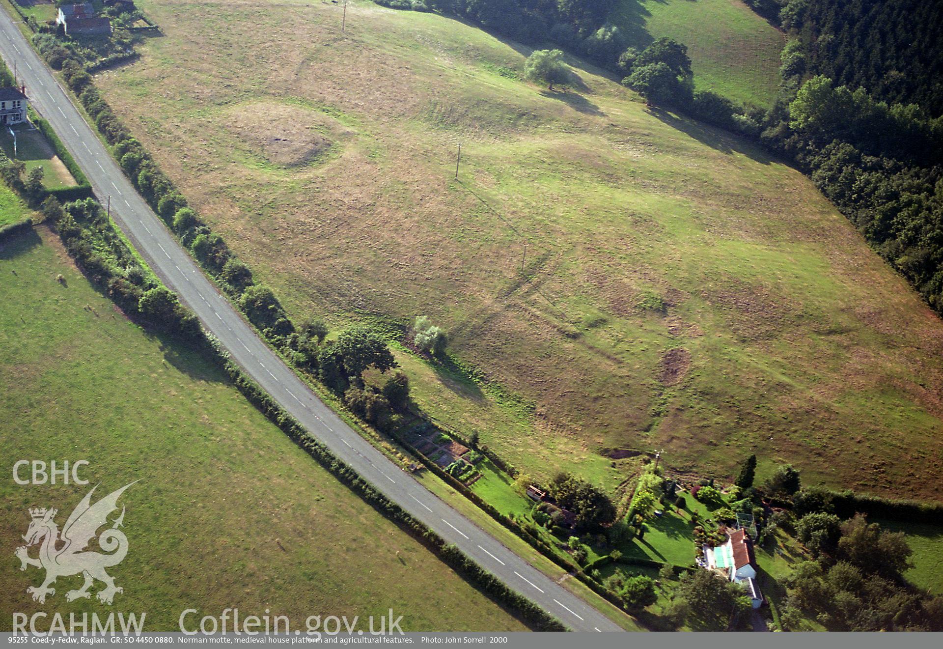 View of Coed y Fedw, taken by John Sorrell, 2000.