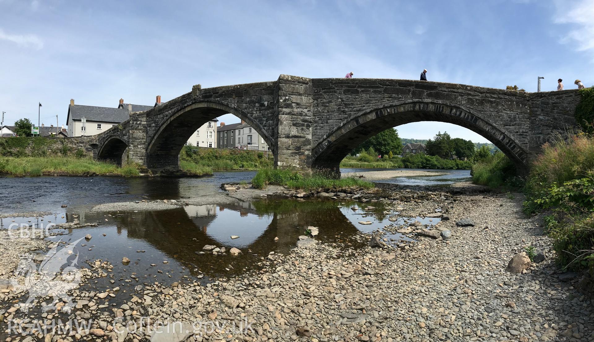 Colour photo showing view of Bont Fawr, Llanrwst, taken by Paul R. Davis, 23rd June 2018.