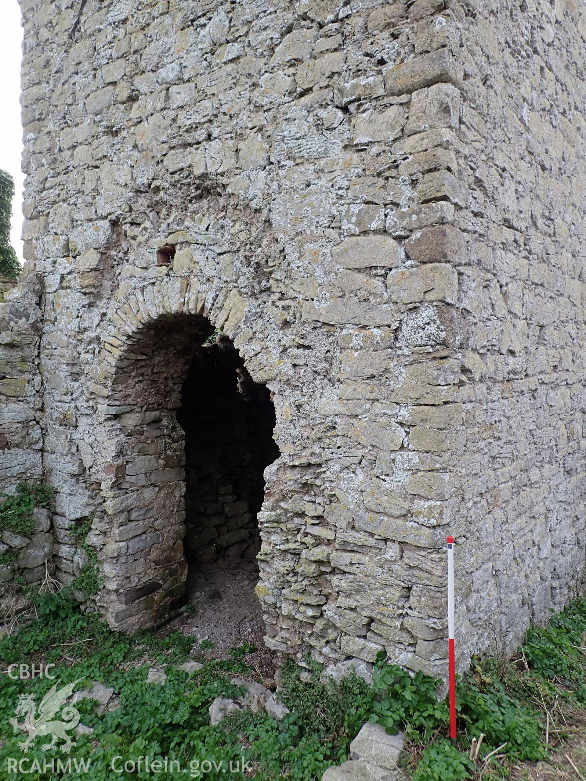 Investigator's photographic survey of the church on Puffin Island or Ynys Seiriol for the CHERISH Project. ? Crown: CHERISH PROJECT 2018. Produced with EU funds through the Ireland Wales Co-operation Programme 2014-2020. All material made freely available through the Open Government Licence.