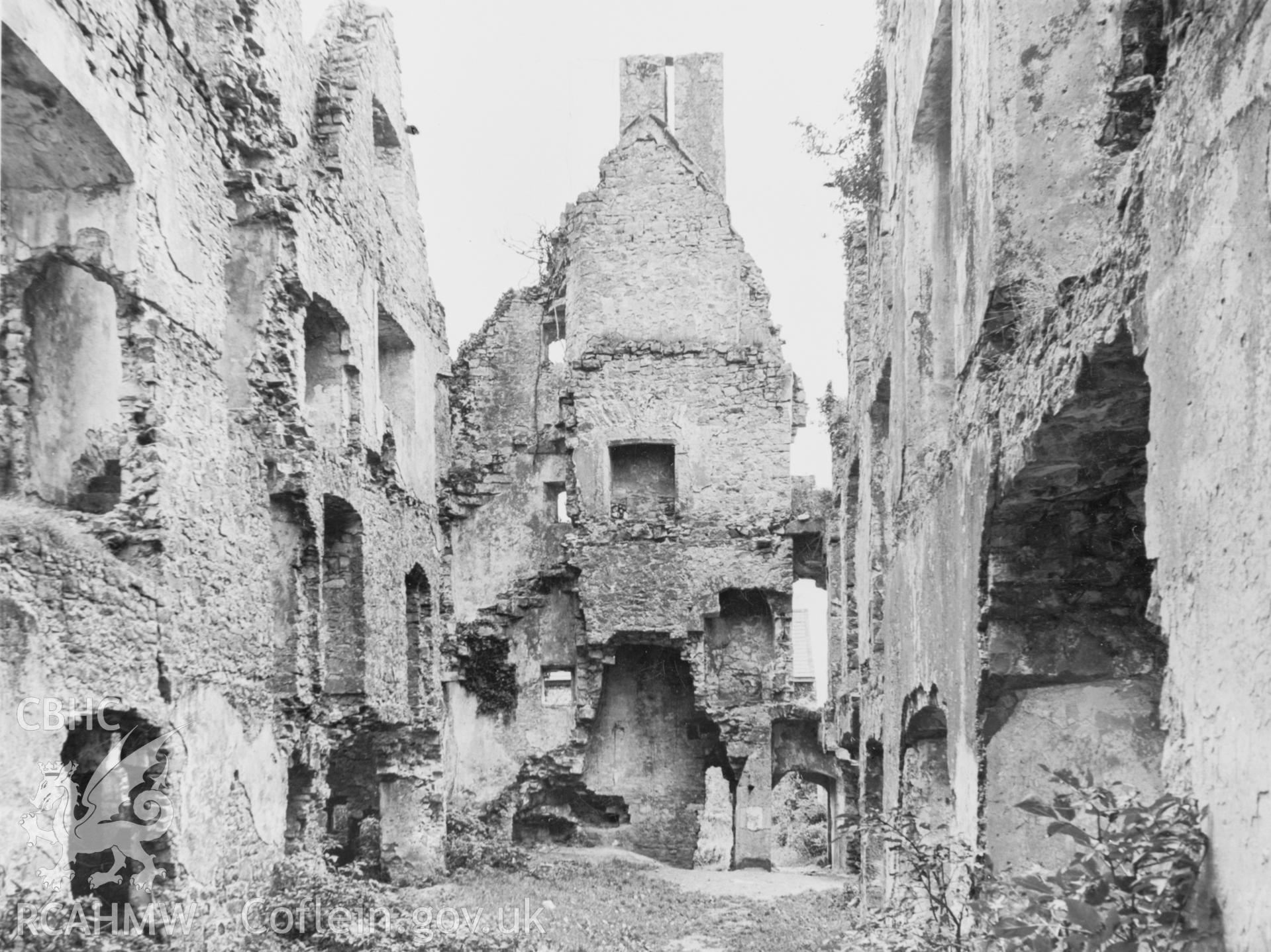 Digital copy of an acetate negative showing Boverton Place, Llantwit Major.