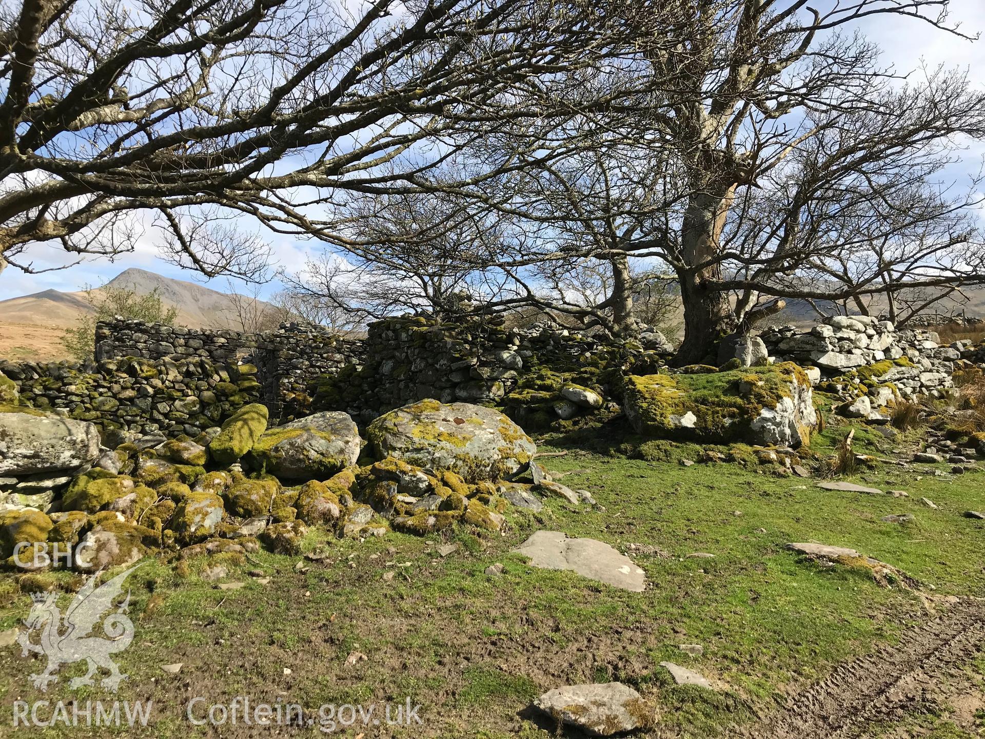 Colour photo showing view of Gwern Saeson Fawr, Bethesda, taken by Paul R. Davis, 2018.